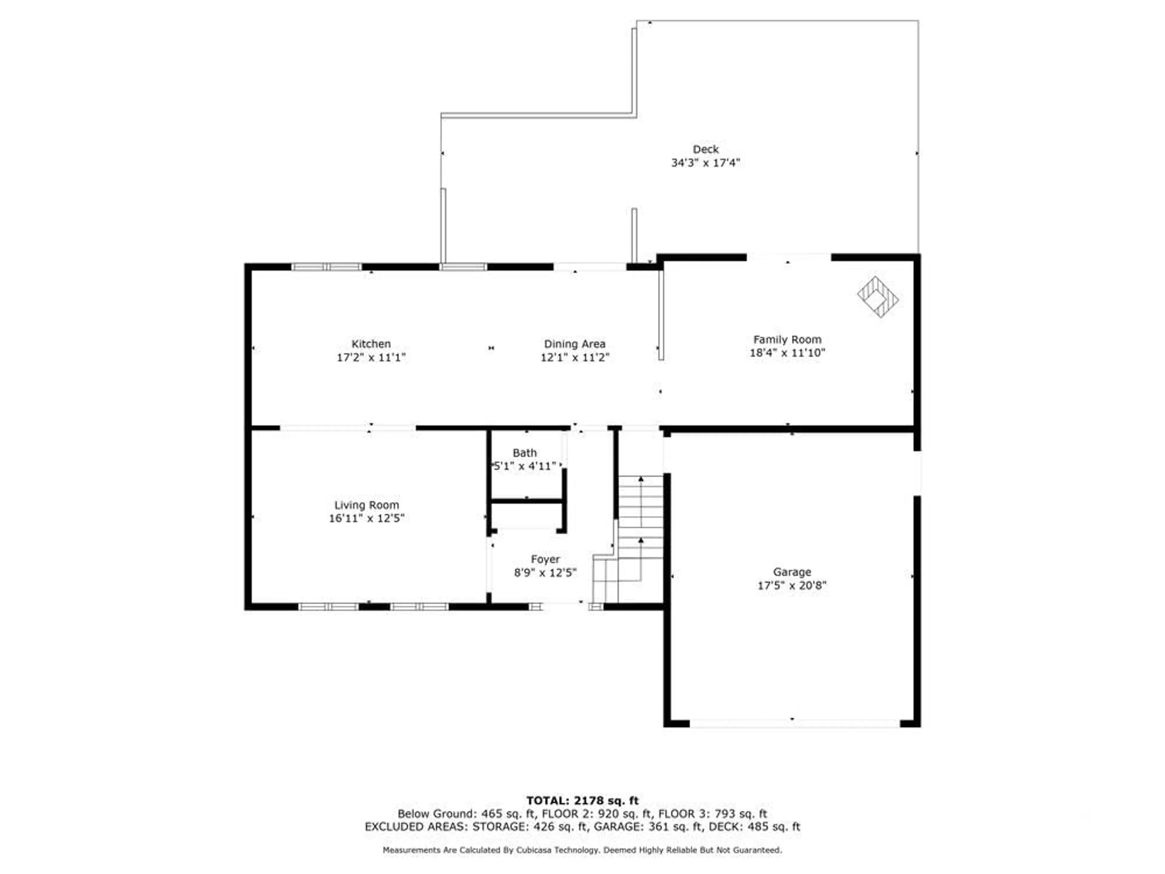 Floor plan for 107 DUNLOP Cres, Russell Ontario K4R 1B3