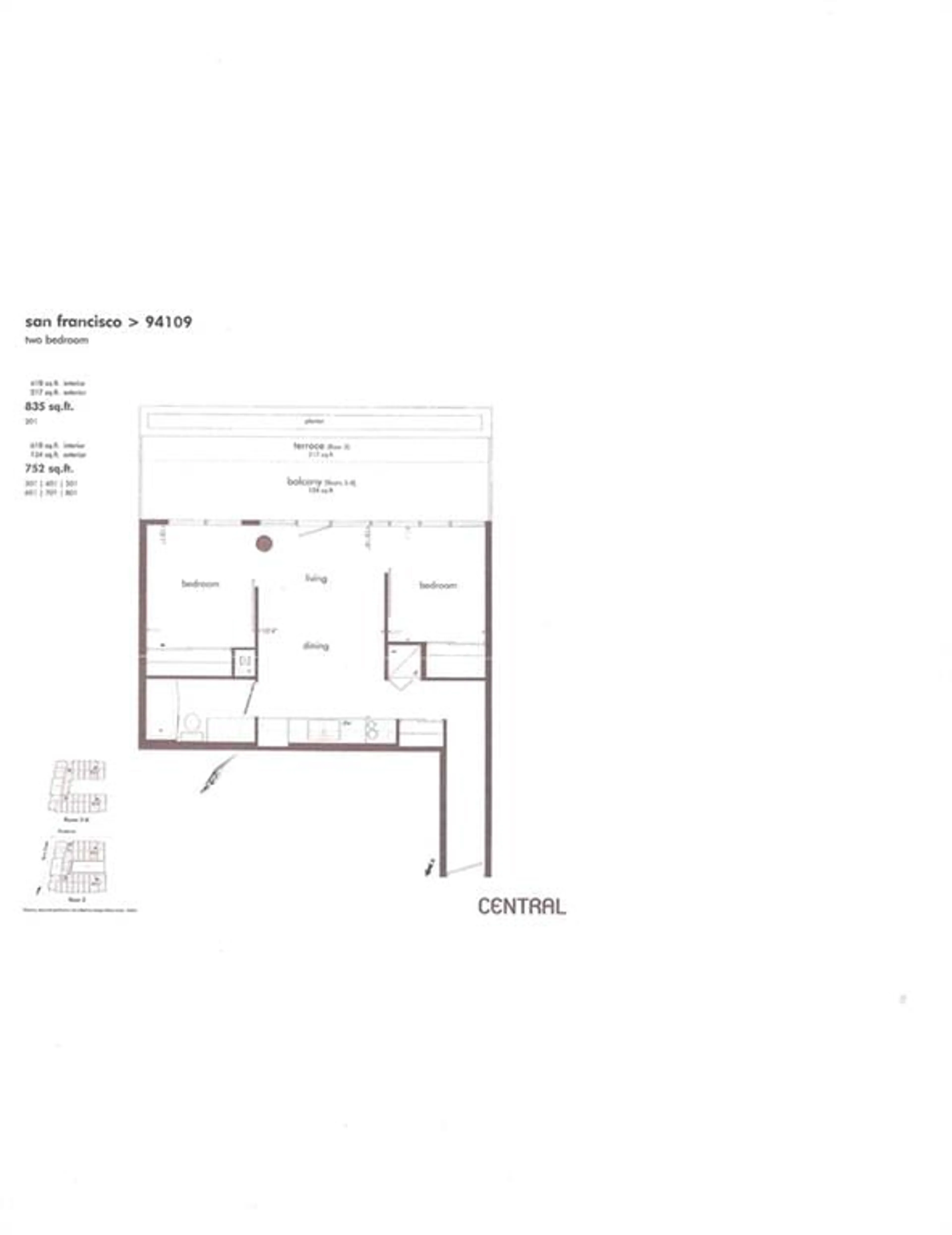 Floor plan for 354 GLADSTONE Ave #301, Ottawa Ontario K2P 0R4