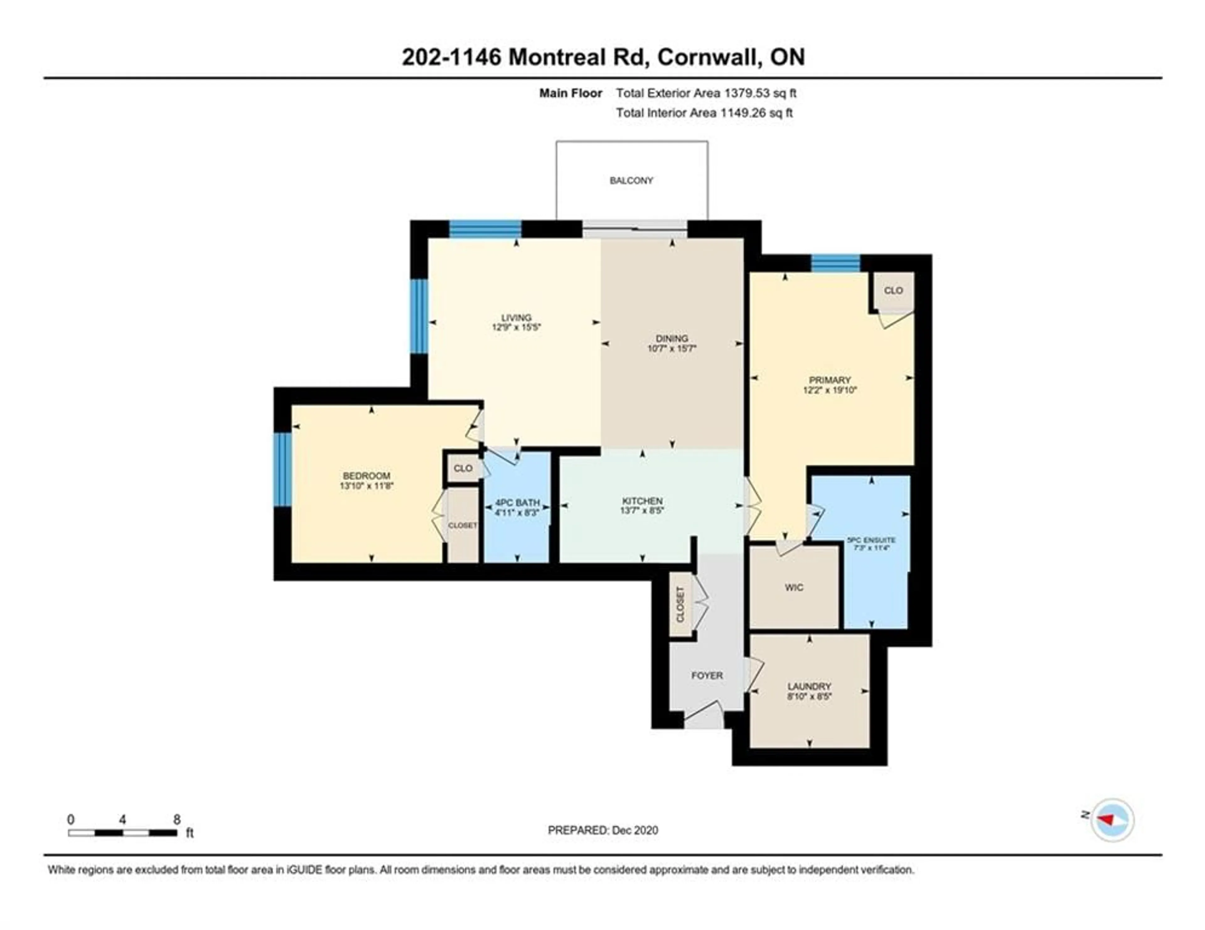 Floor plan for 1146 MONTREAL Rd #102, Cornwall Ontario K6H 1E3