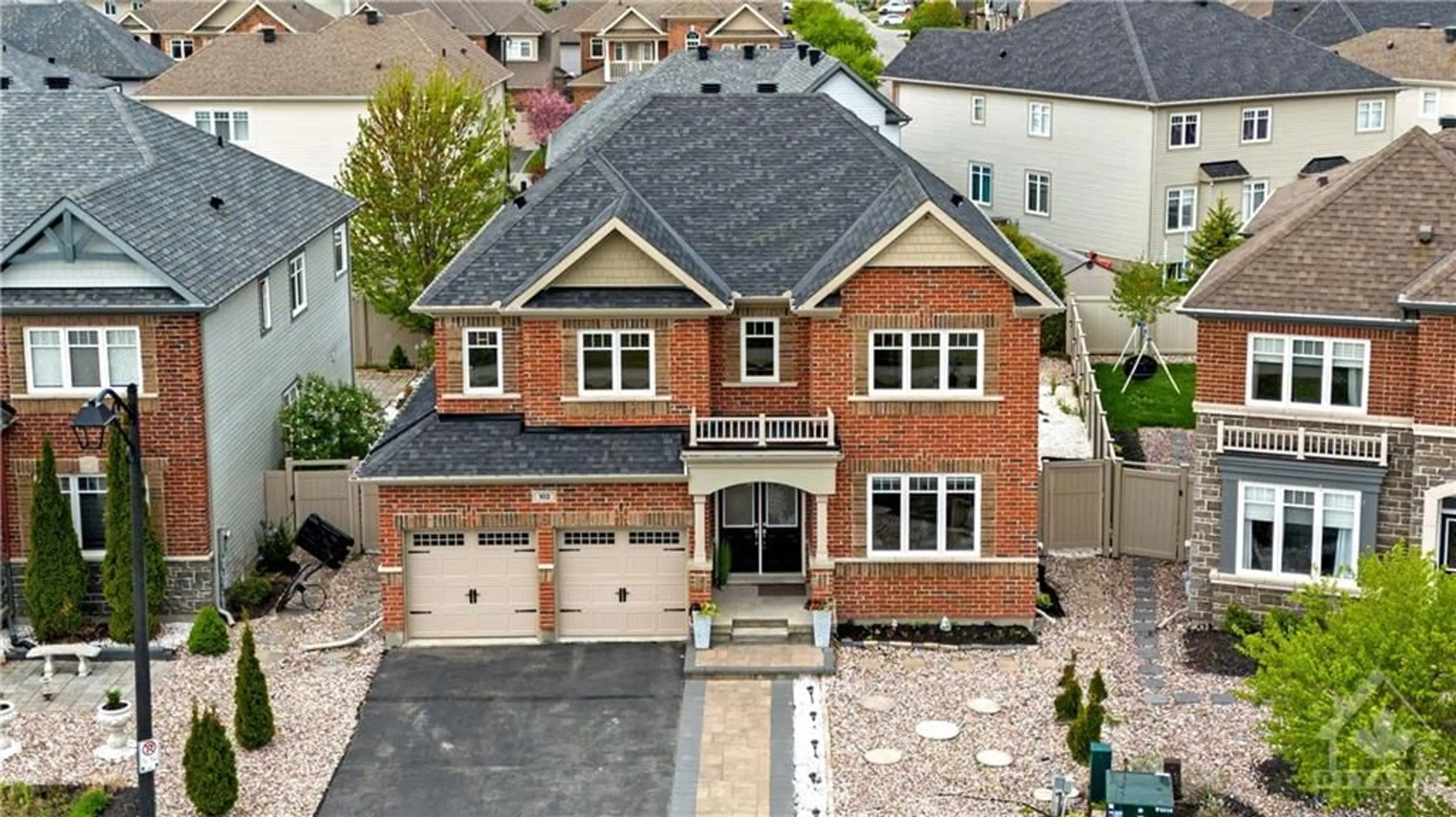 Home with brick exterior material for 102 TAPADERO Ave, Ottawa Ontario K2V 0A4