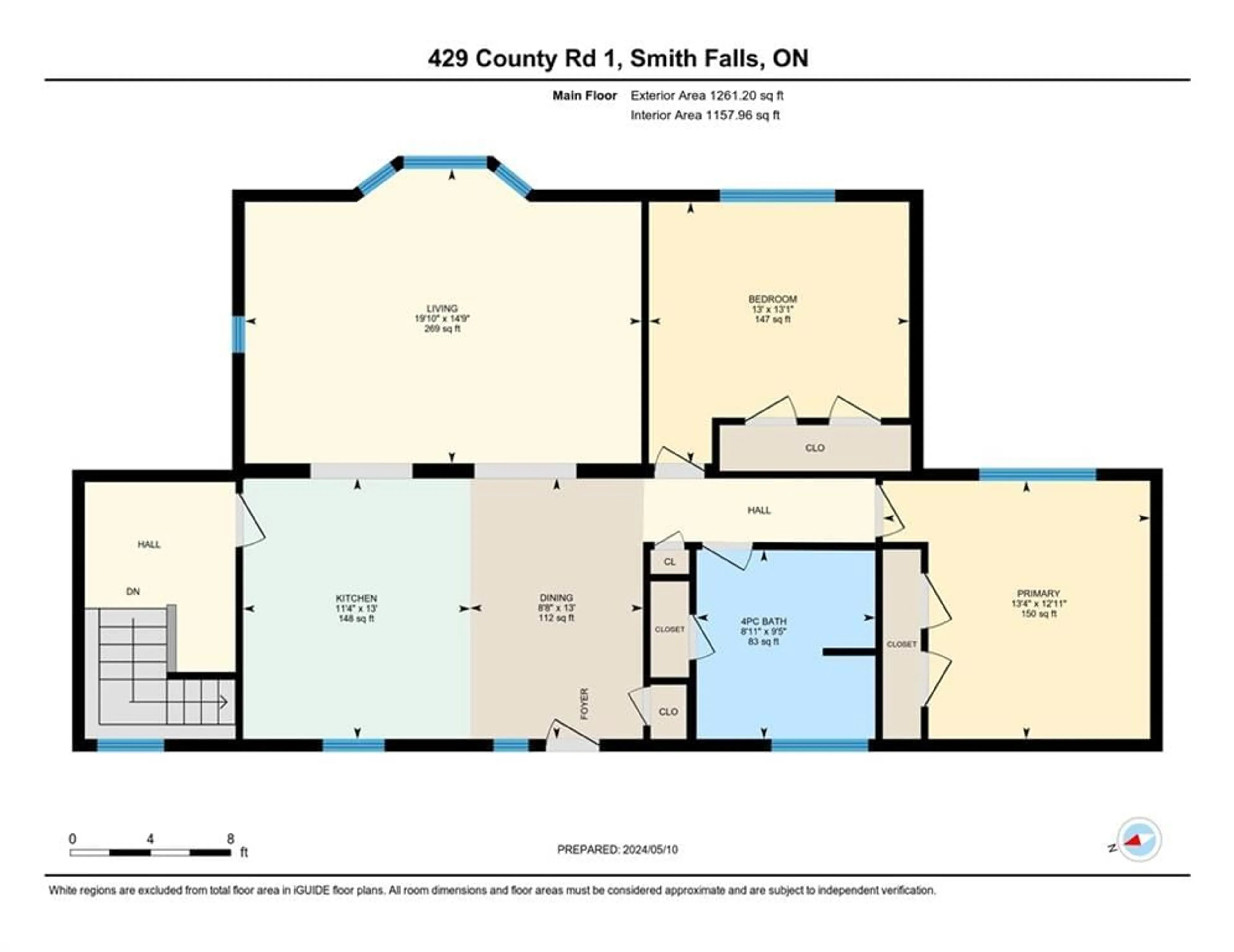 Floor plan for 429 COUNTY ROAD 1 Rd, Smiths Falls Ontario K7A 4S5