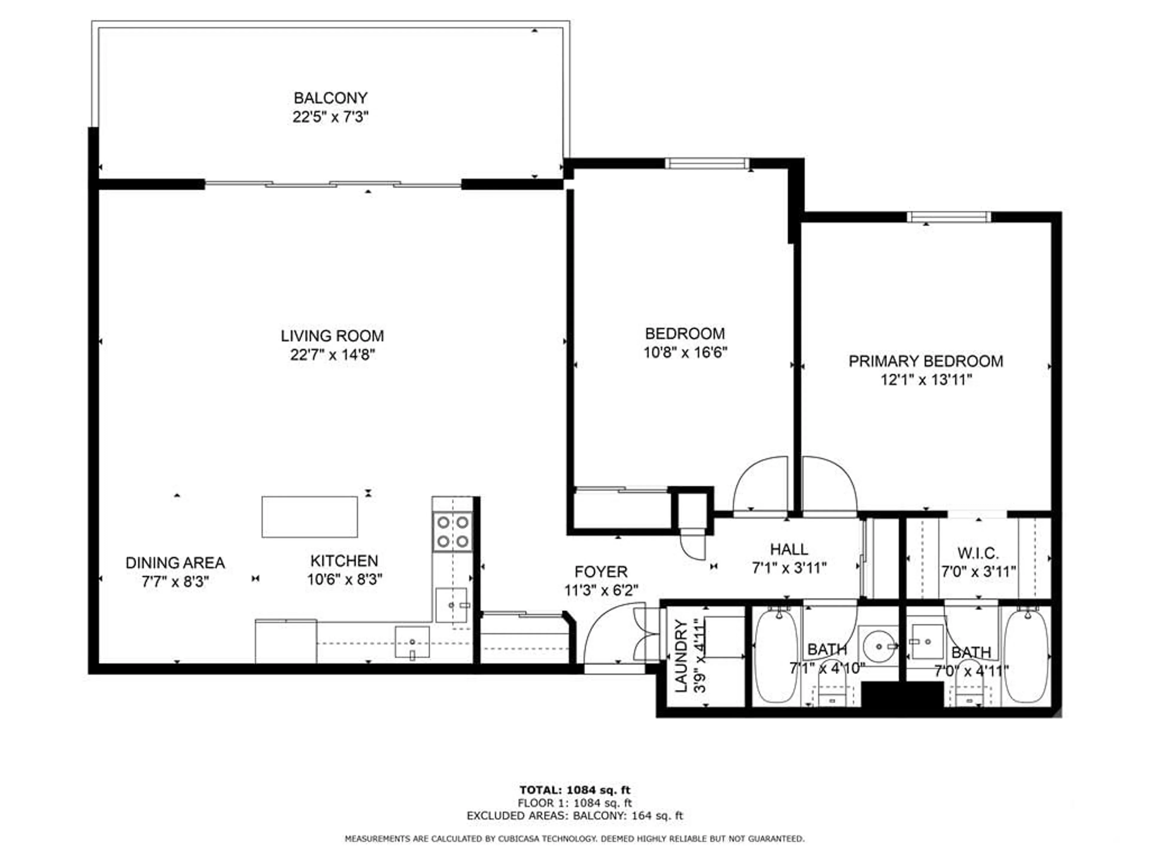 Floor plan for 20 THE DRIVEWAY Dr #502, Ottawa Ontario K2P 1C8