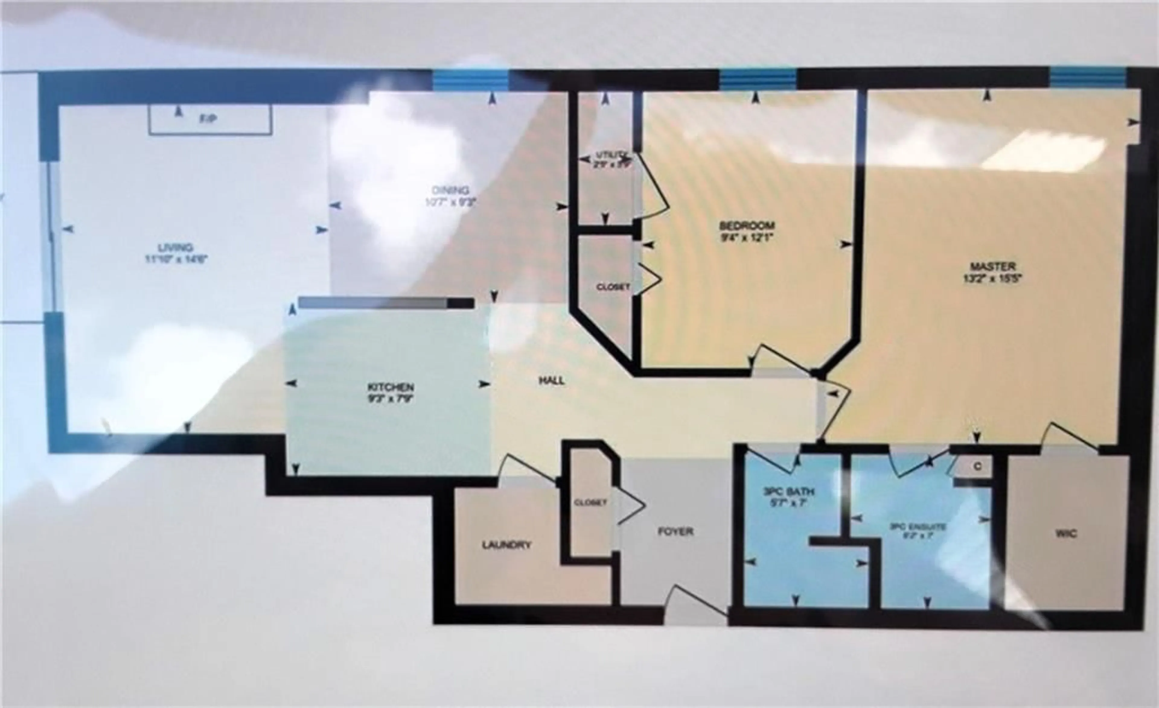 Floor plan for 341 WATER St #201, Cornwall Ontario K6J 1A5