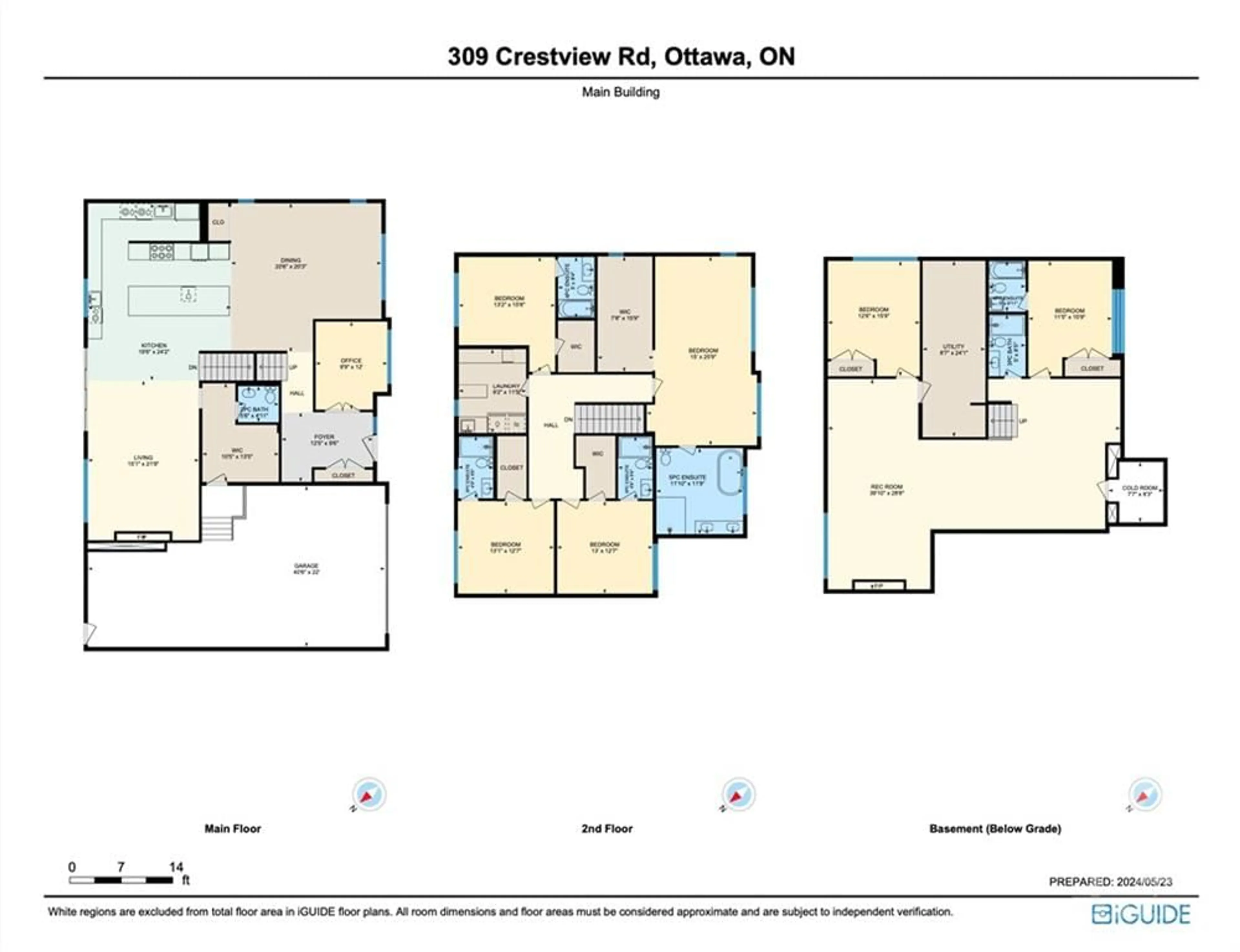 Floor plan for 309 CRESTVIEW Rd, Ottawa Ontario K1H 5G4