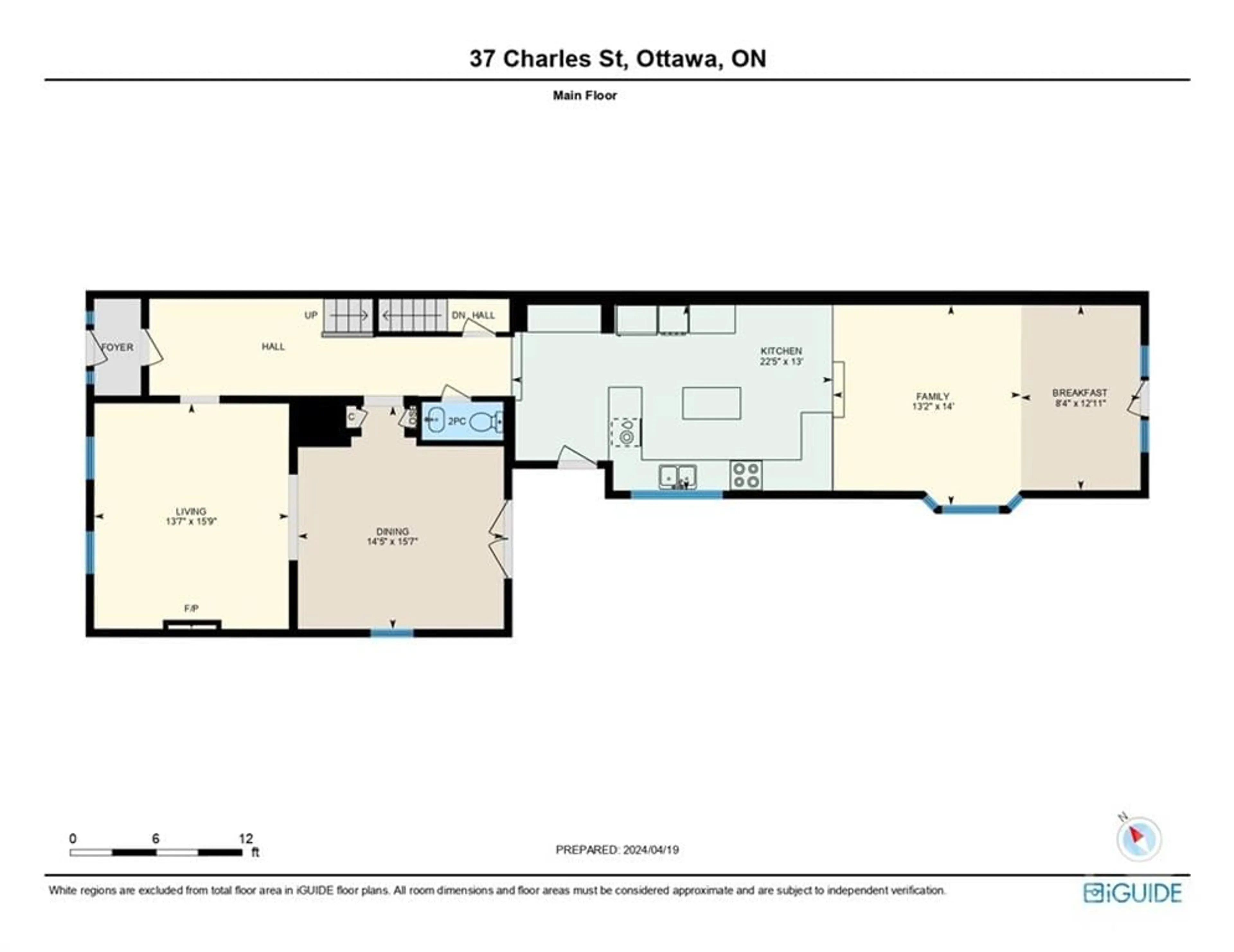 Floor plan for 37 CHARLES St, Ottawa Ontario K1M 1R3