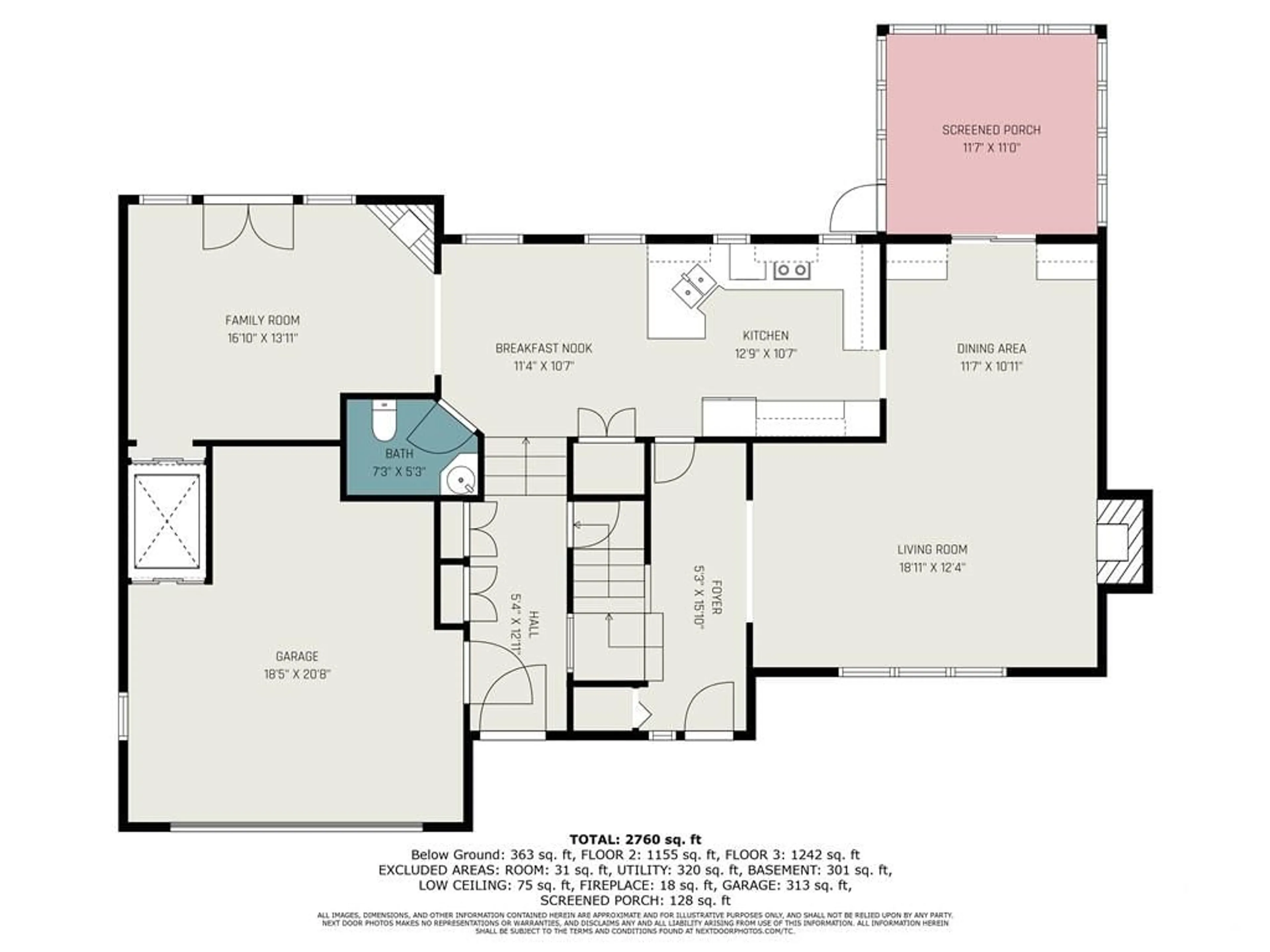 Floor plan for 427 MEADOW PARK Pl, Ottawa Ontario K1K 0M3