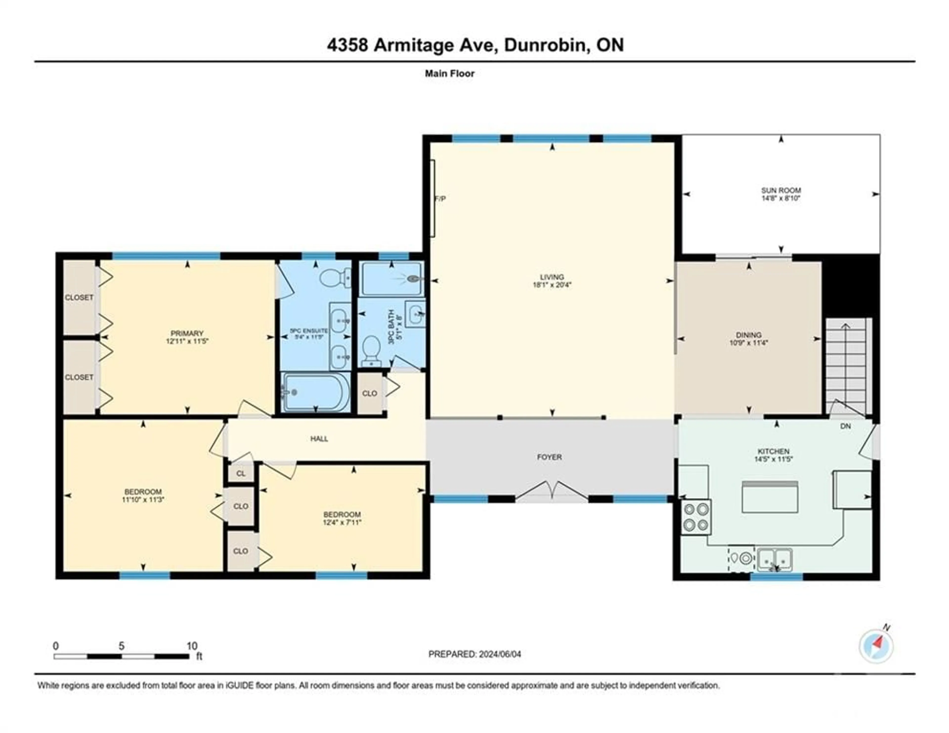 Floor plan for 4358 ARMITAGE Ave, Ottawa Ontario K0A 1T0