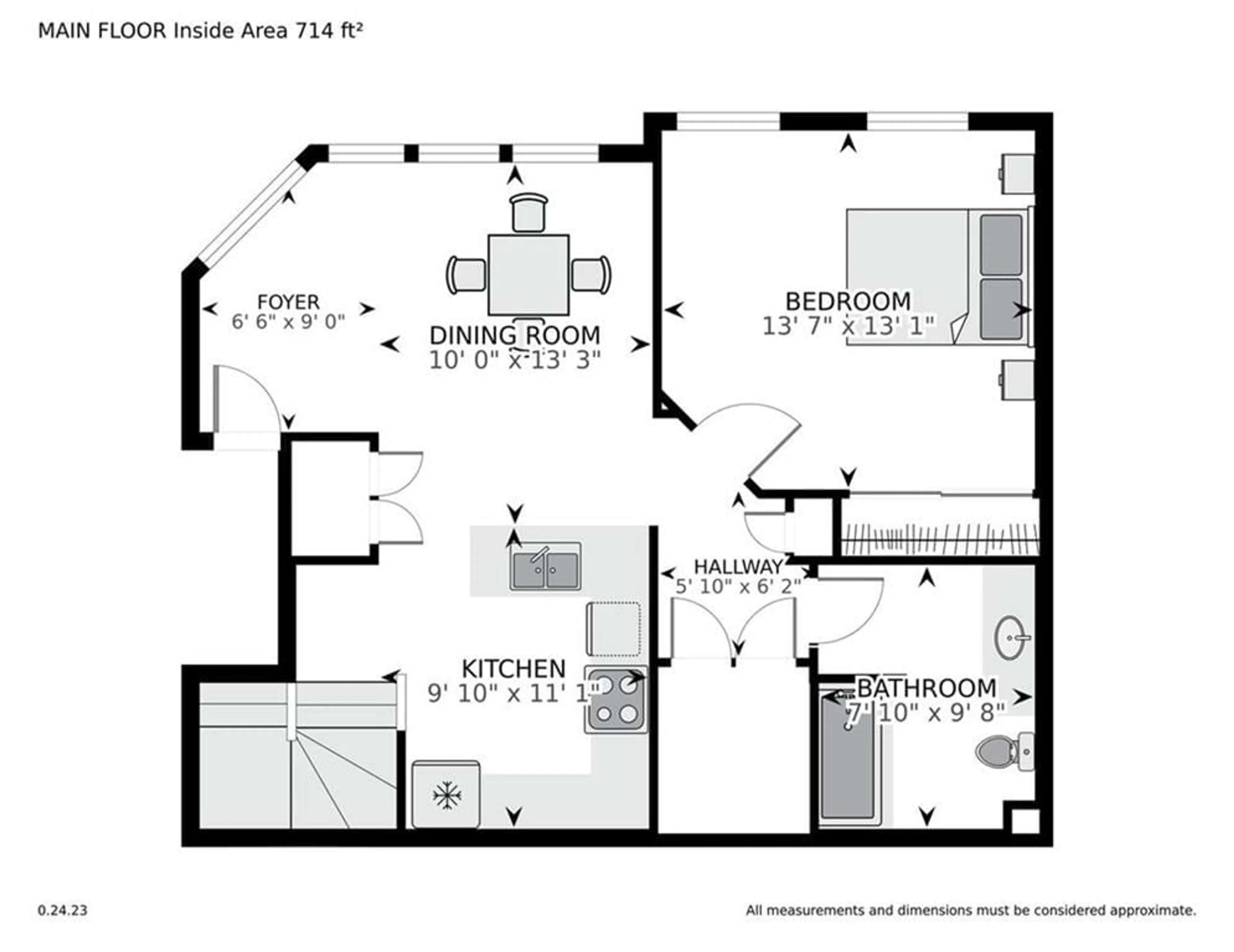 Floor plan for 75 COLONNADE Rd #H, Nepean Ontario K2E 0A8