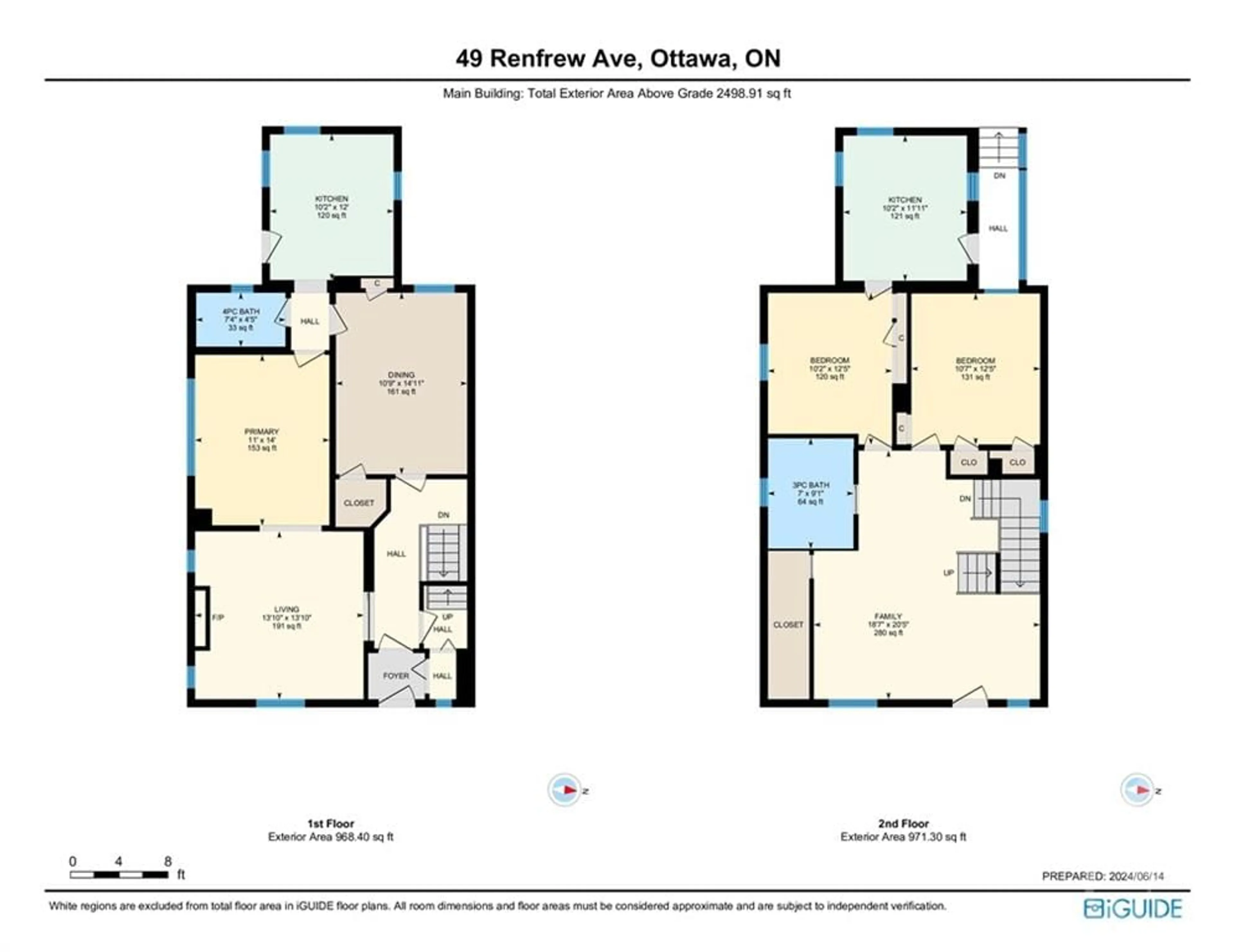Floor plan for 49 RENFREW Ave, Ottawa Ontario K1S 1Z4