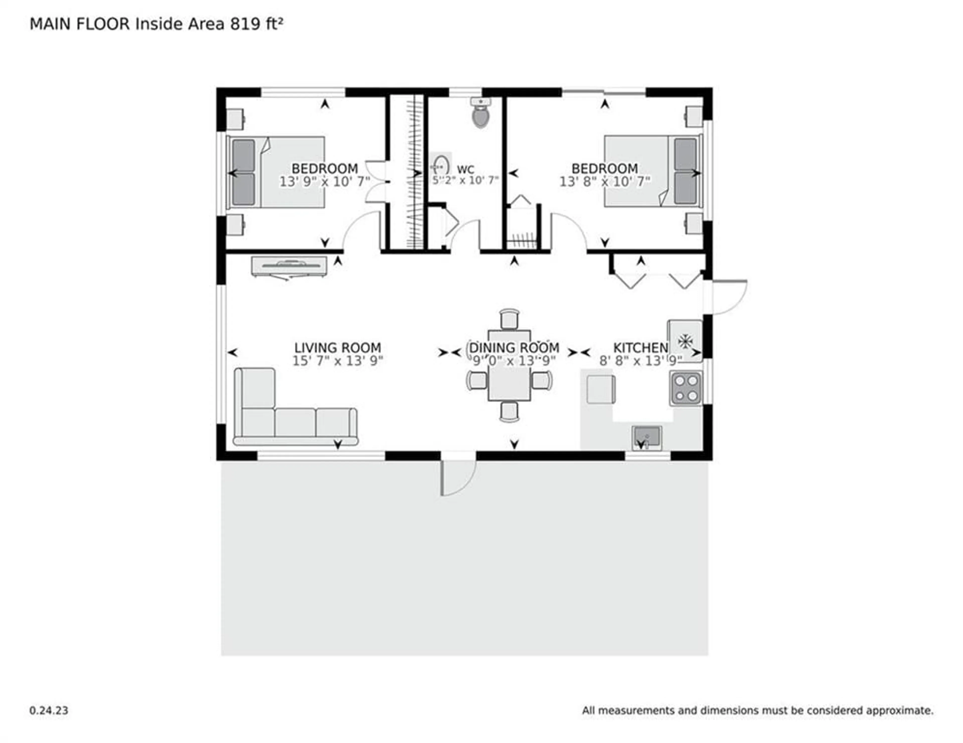 Floor plan for 642 BELLOWS BAY Pt, Portland Ontario K0G 1V0