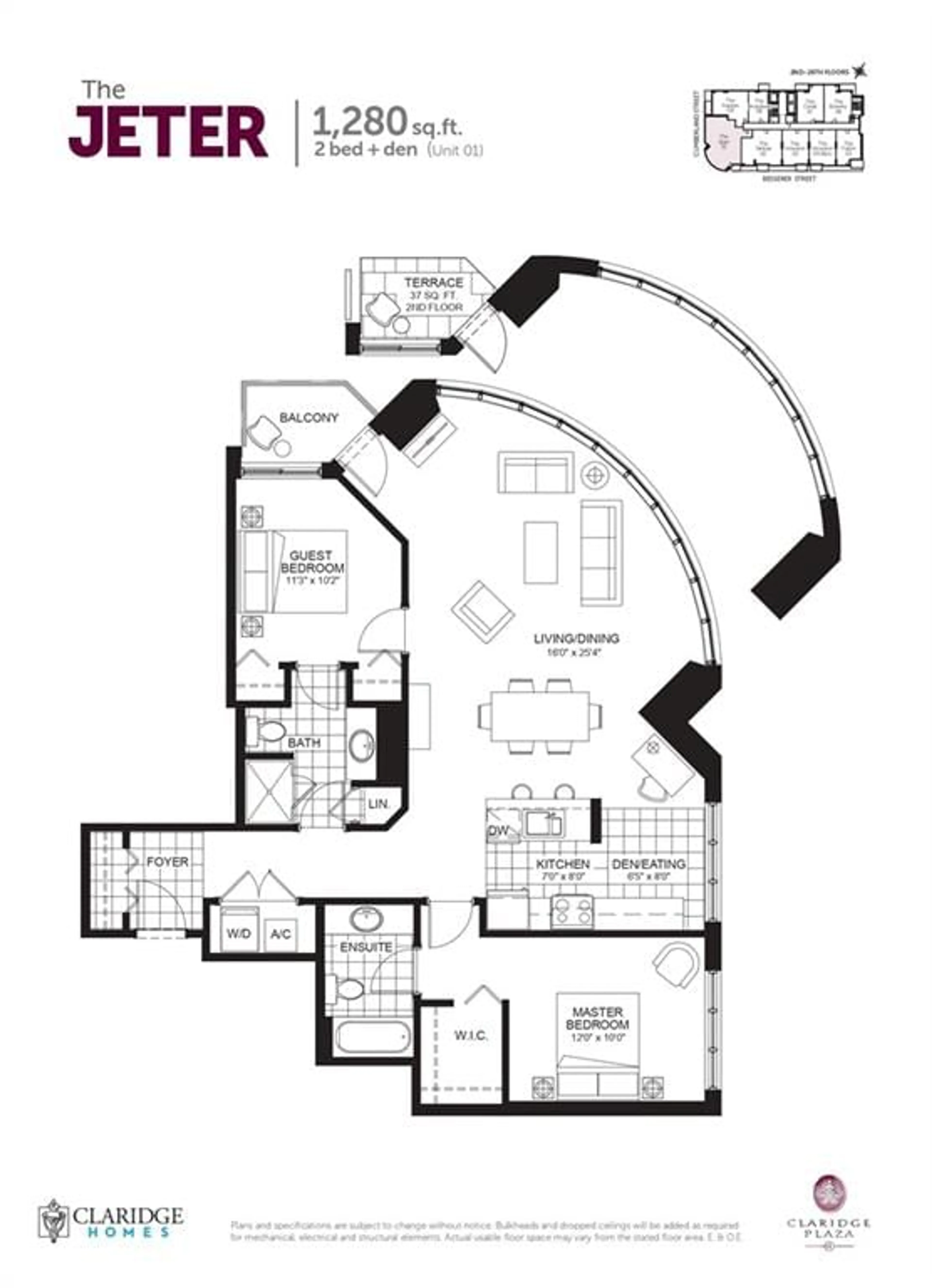 Floor plan for 242 RIDEAU St #801, Ottawa Ontario K1N 0B7