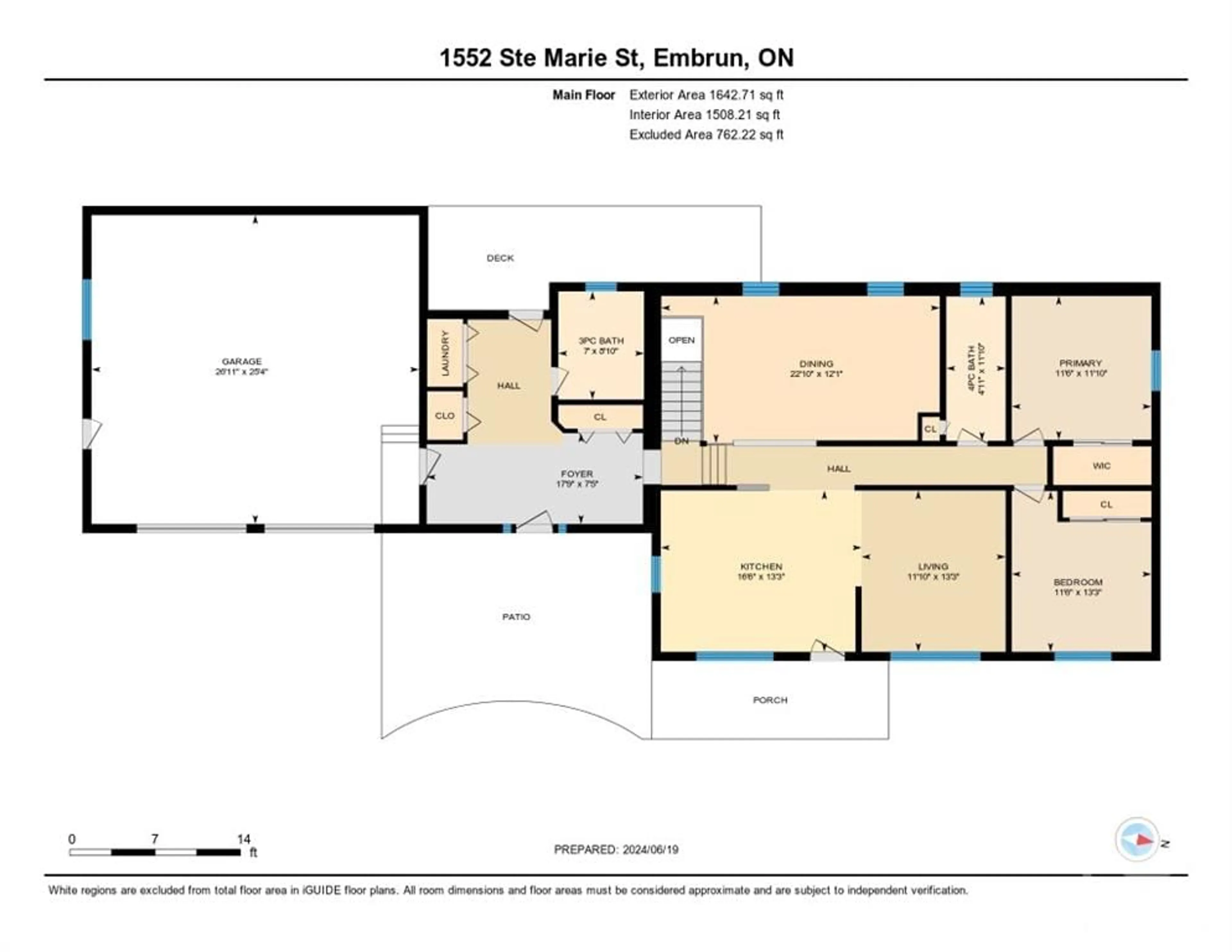 Floor plan for 1552 STE MARIE Rd, Embrun Ontario K0A 1W0