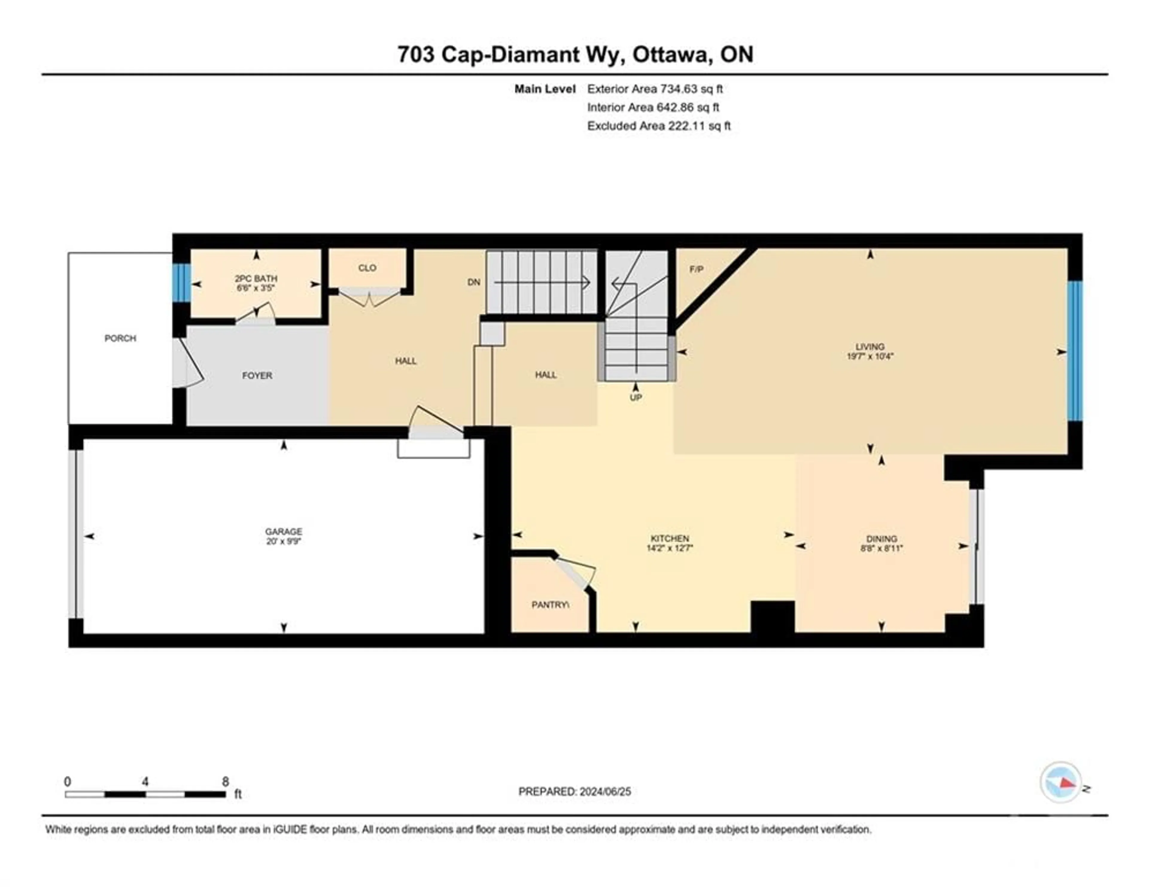 Floor plan for 703 CAP DIAMANT Way, Ottawa Ontario K4A 1J6