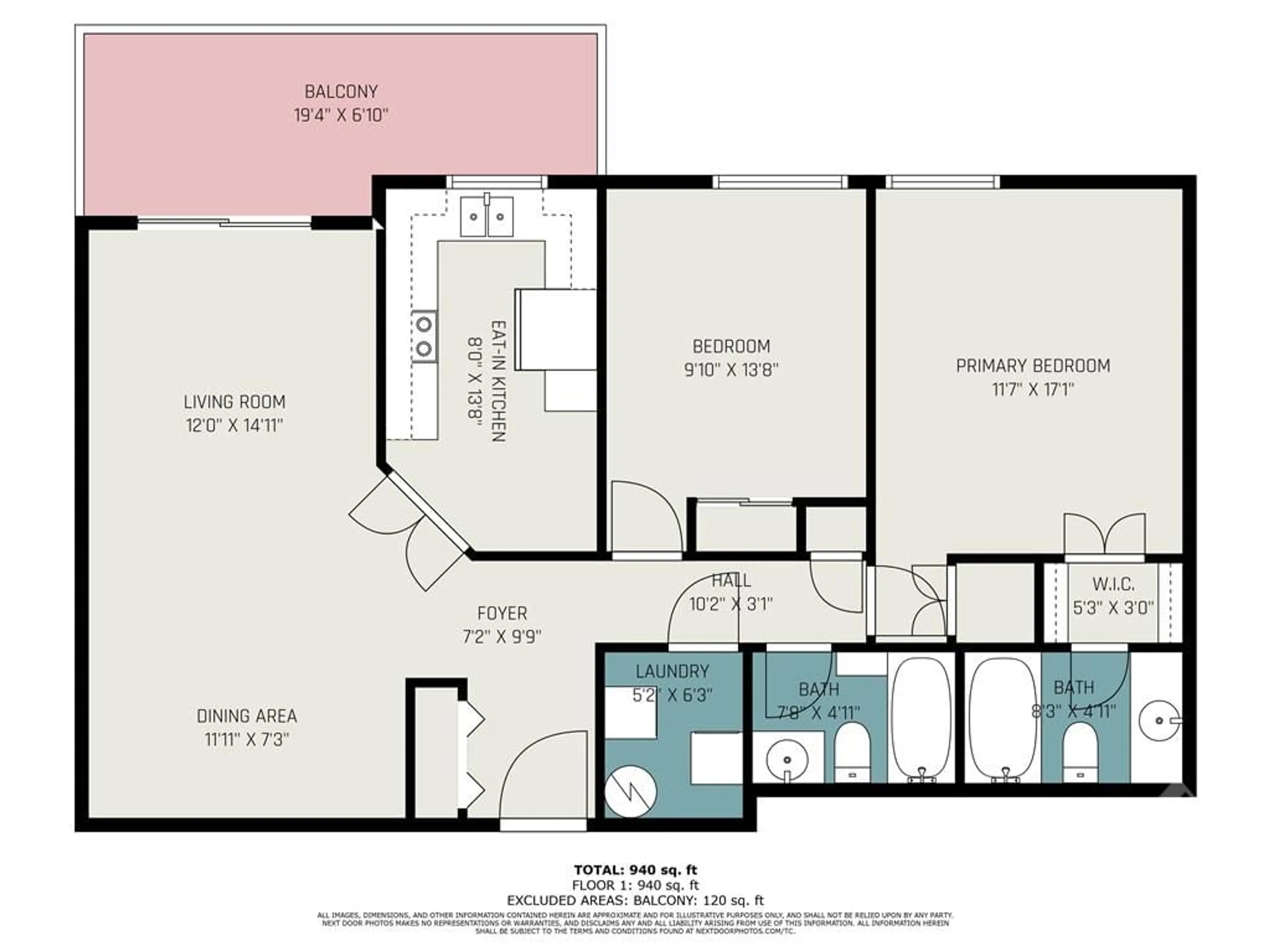 Floor plan for 1705 PLAYFAIR Dr #305, Ottawa Ontario K1H 8P6