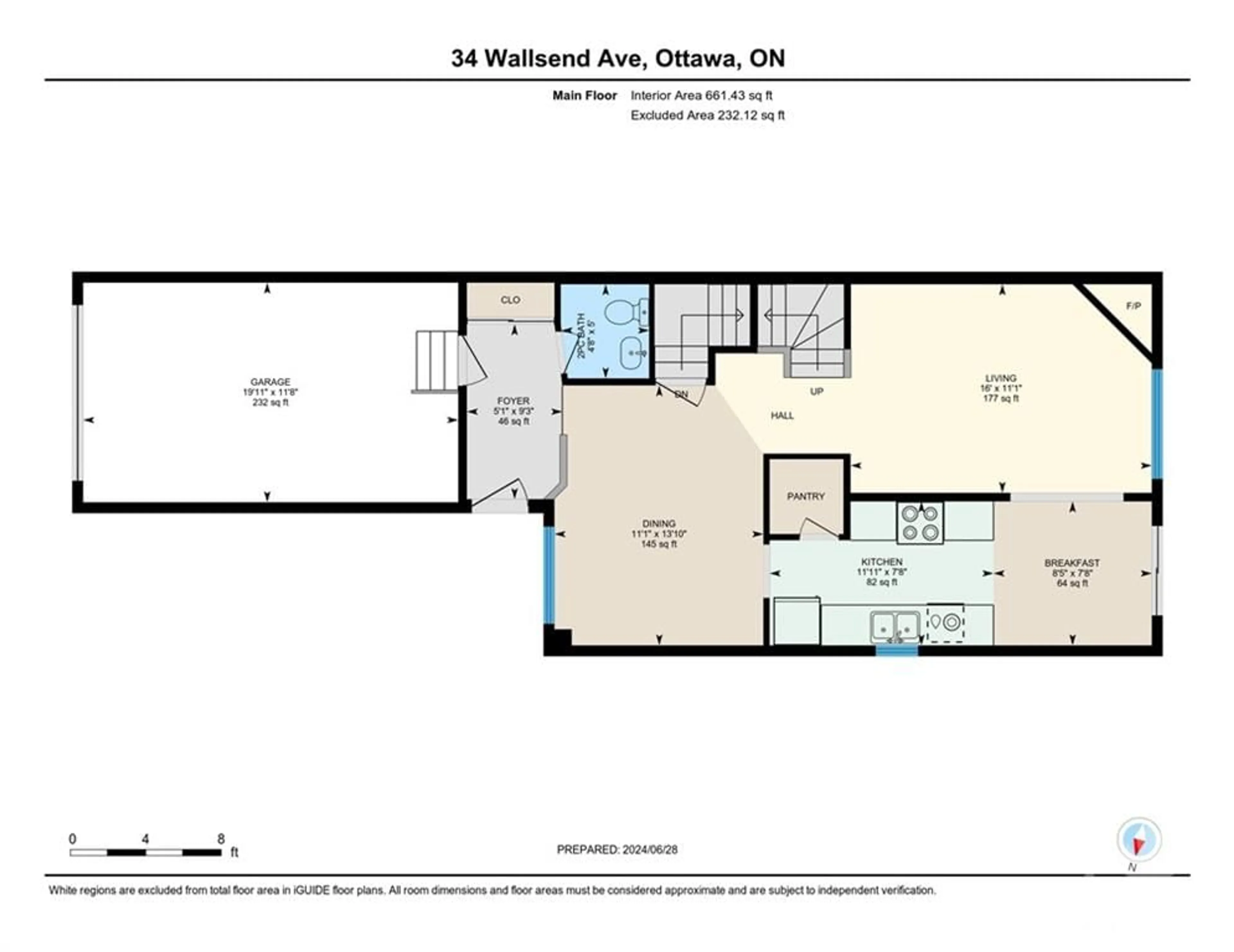 Floor plan for 34 WALLSEND Ave, Kanata Ontario K2K 3K7