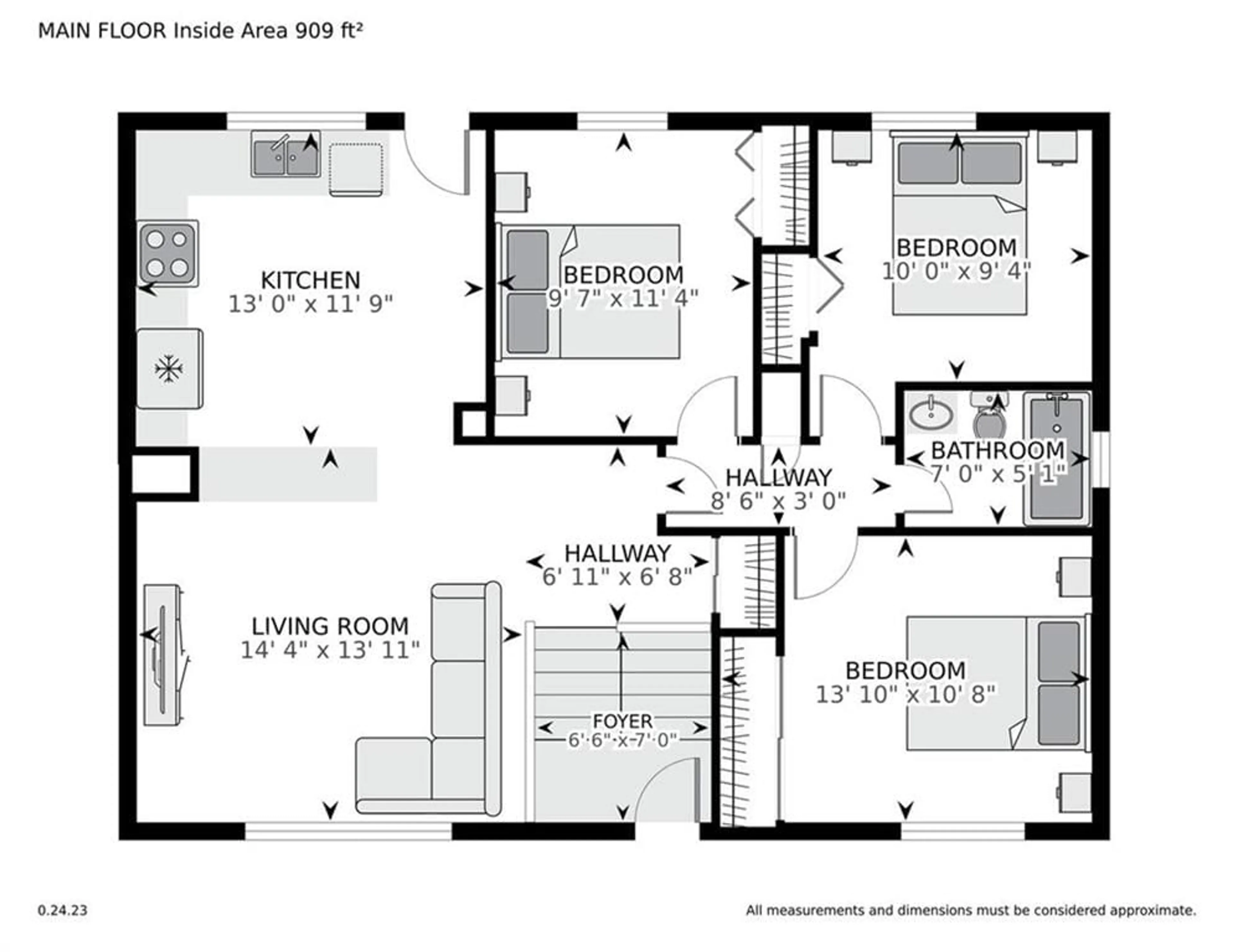 Floor plan for 1535 KENSINGTON Pky, Brockville Ontario K6V 6H9