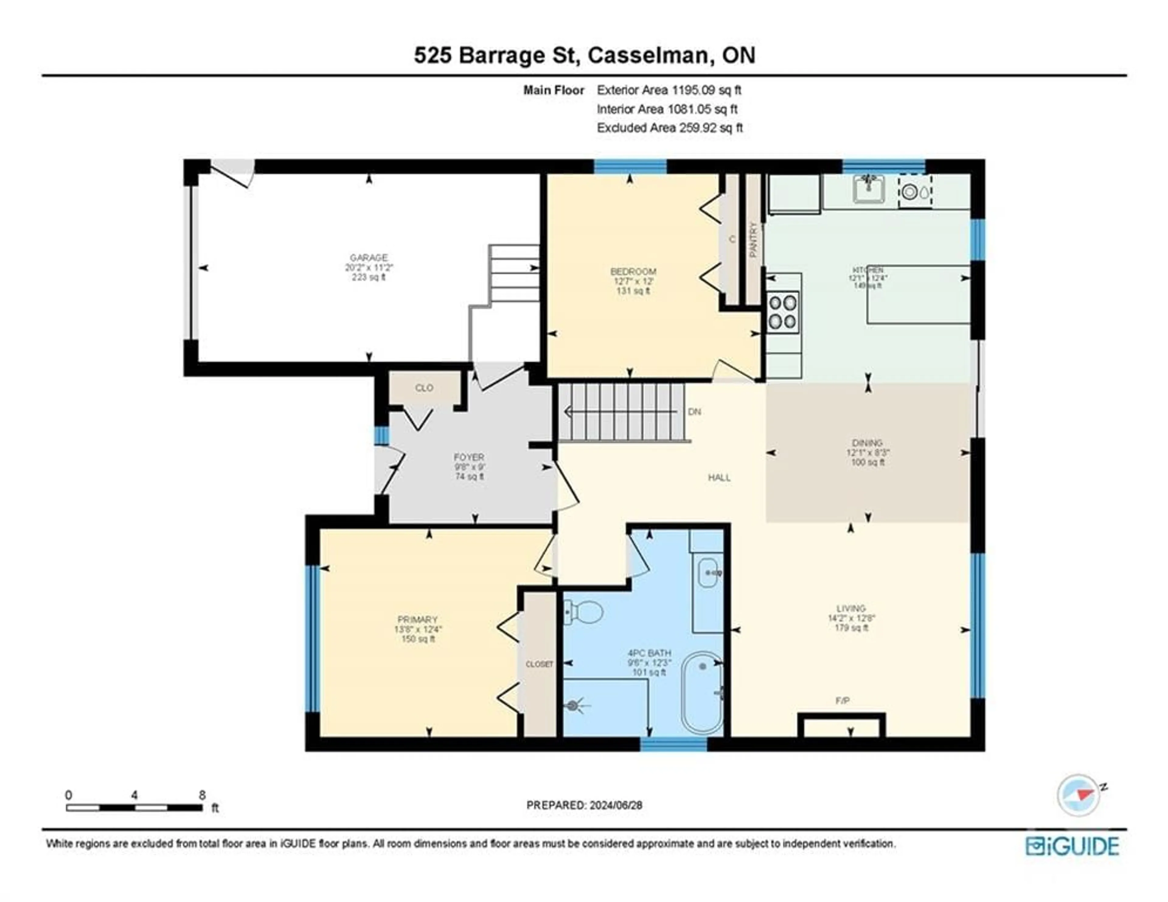 Floor plan for 525 BARRAGE St, Casselman Ontario K0A 1M0