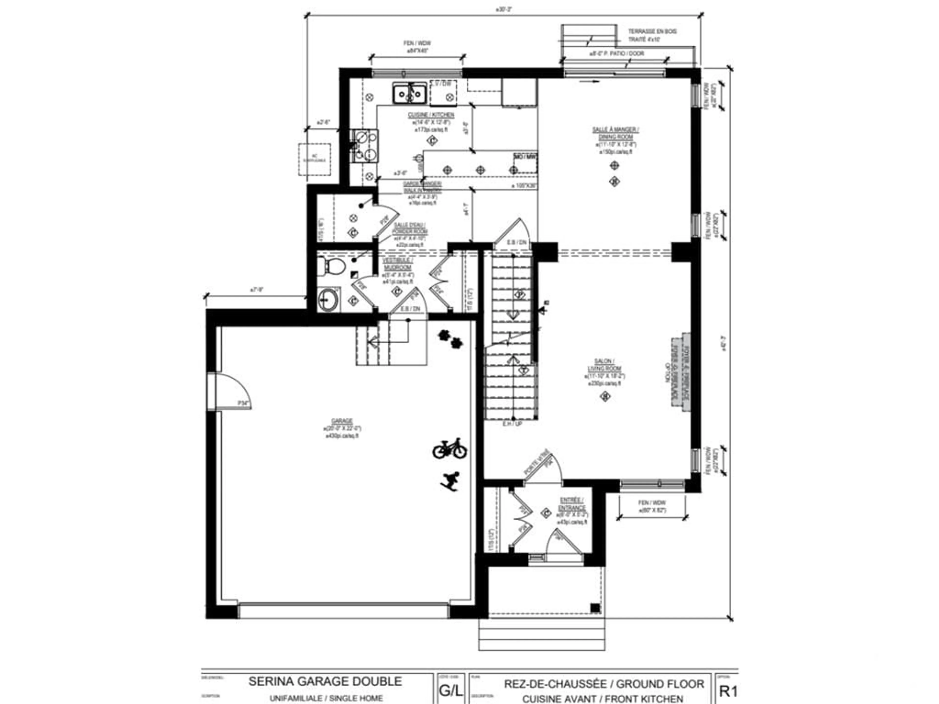 Floor plan for 248 BOURDEAU Blvd, Limoges Ontario K0A 2M0