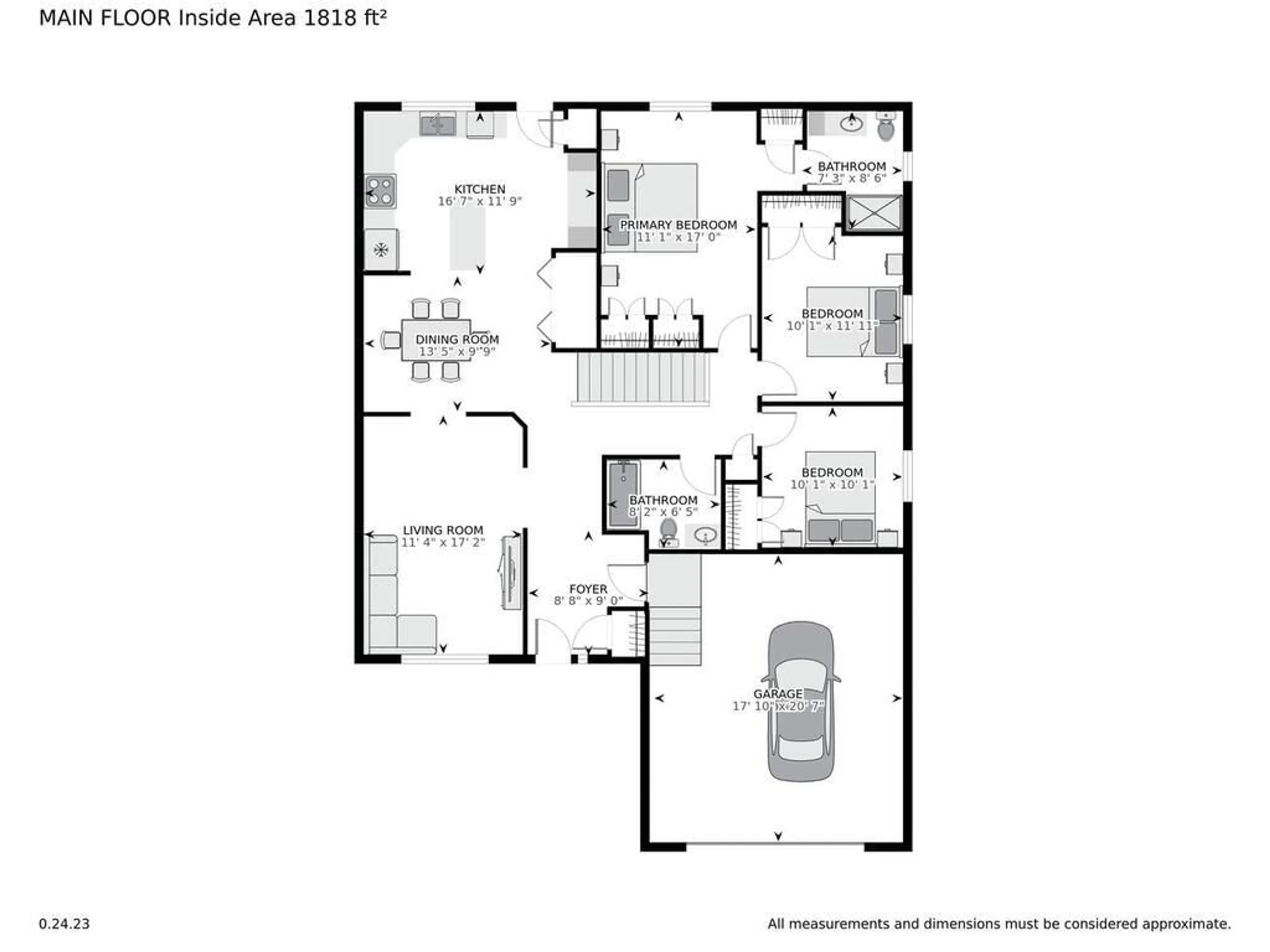 Floor plan for 33 WILDWOOD Cres, Brockville Ontario K6V 0A8