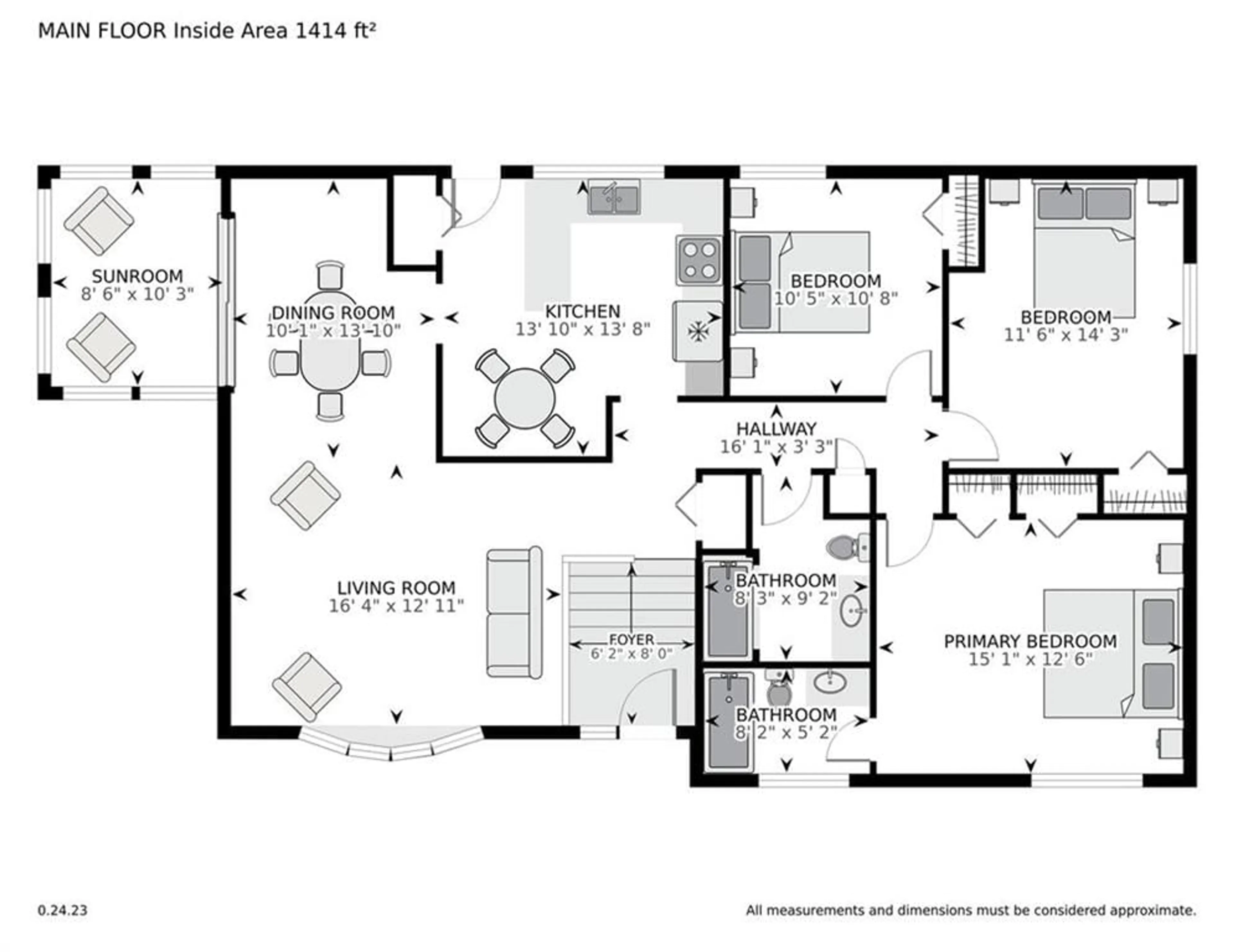 Floor plan for 6 BERNARD Cres, Augusta Ontario K0E 5T2