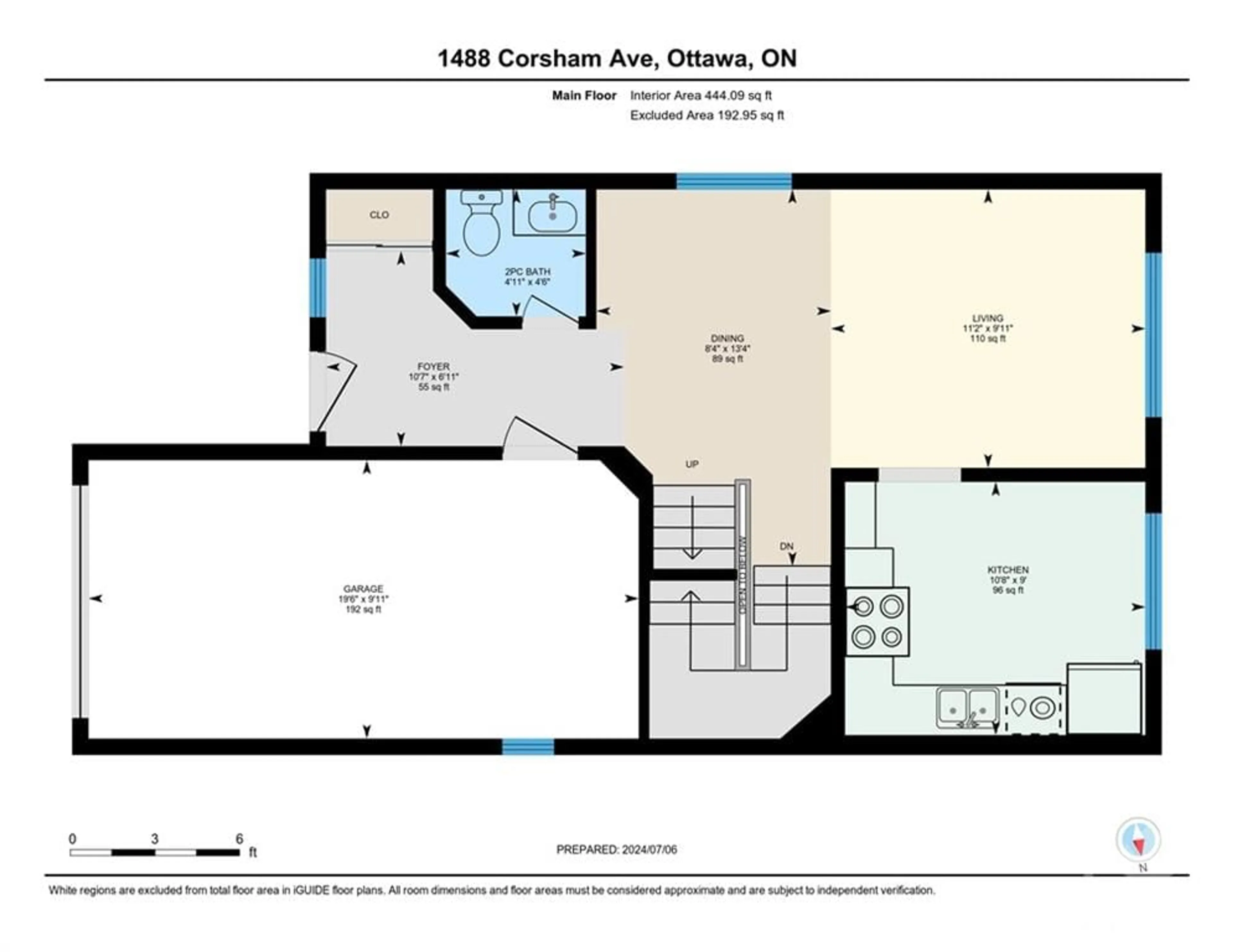 Floor plan for 1488 CORSHAM Ave, Ottawa Ontario K4A 3M6