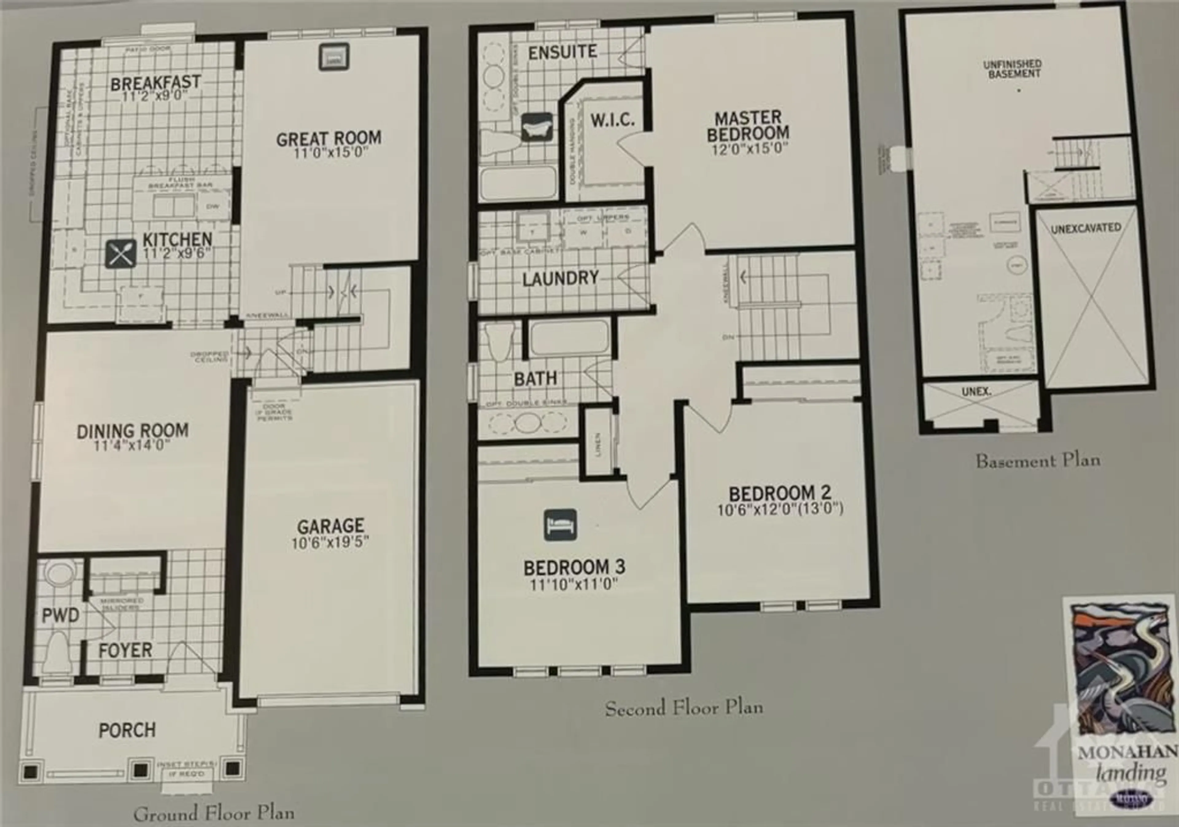 Floor plan for 128 LILY POND St, Ottawa Ontario K2M 0J3