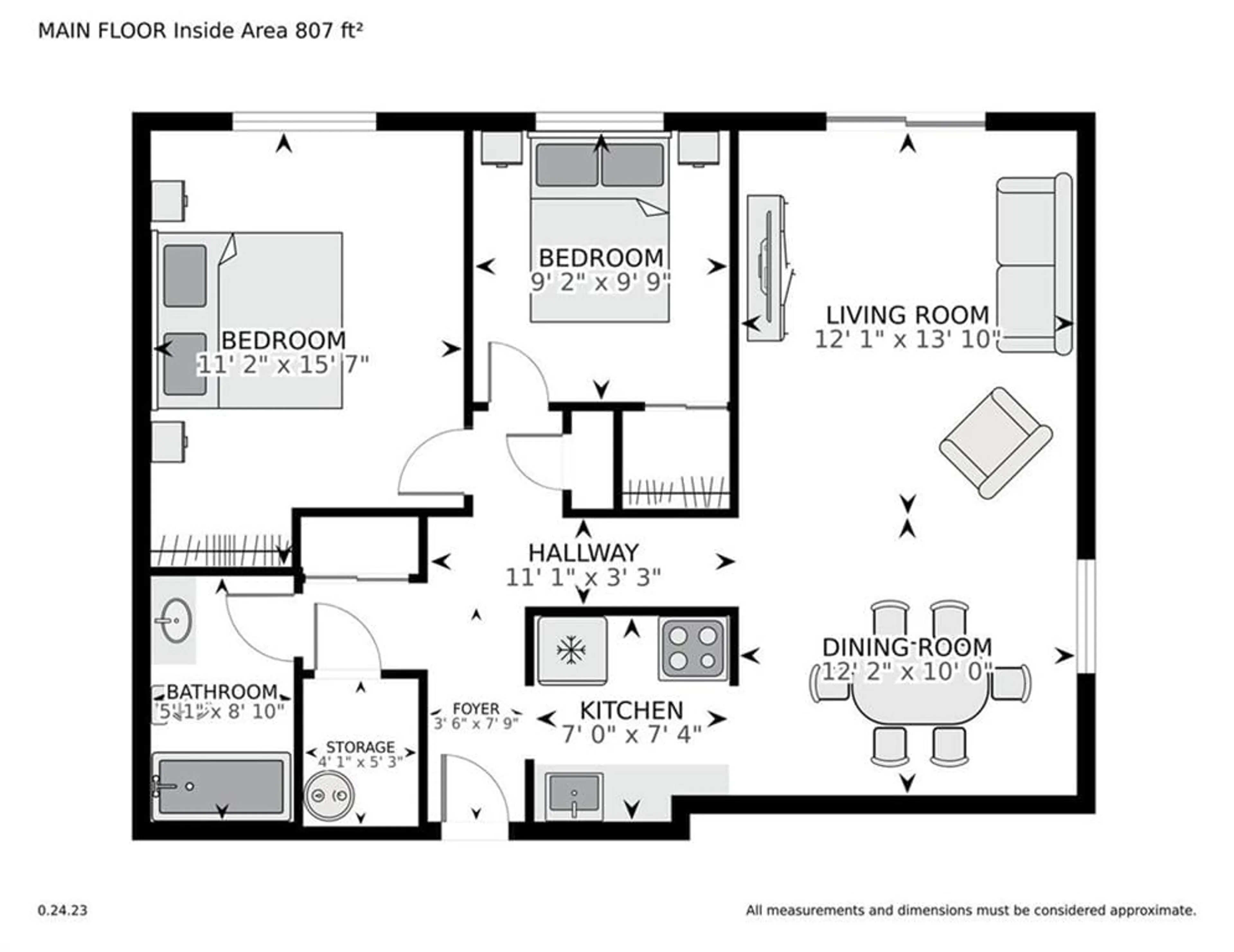 Floor plan for 2 CHARLOTTE Pl #22, Brockville Ontario K6V 5T4