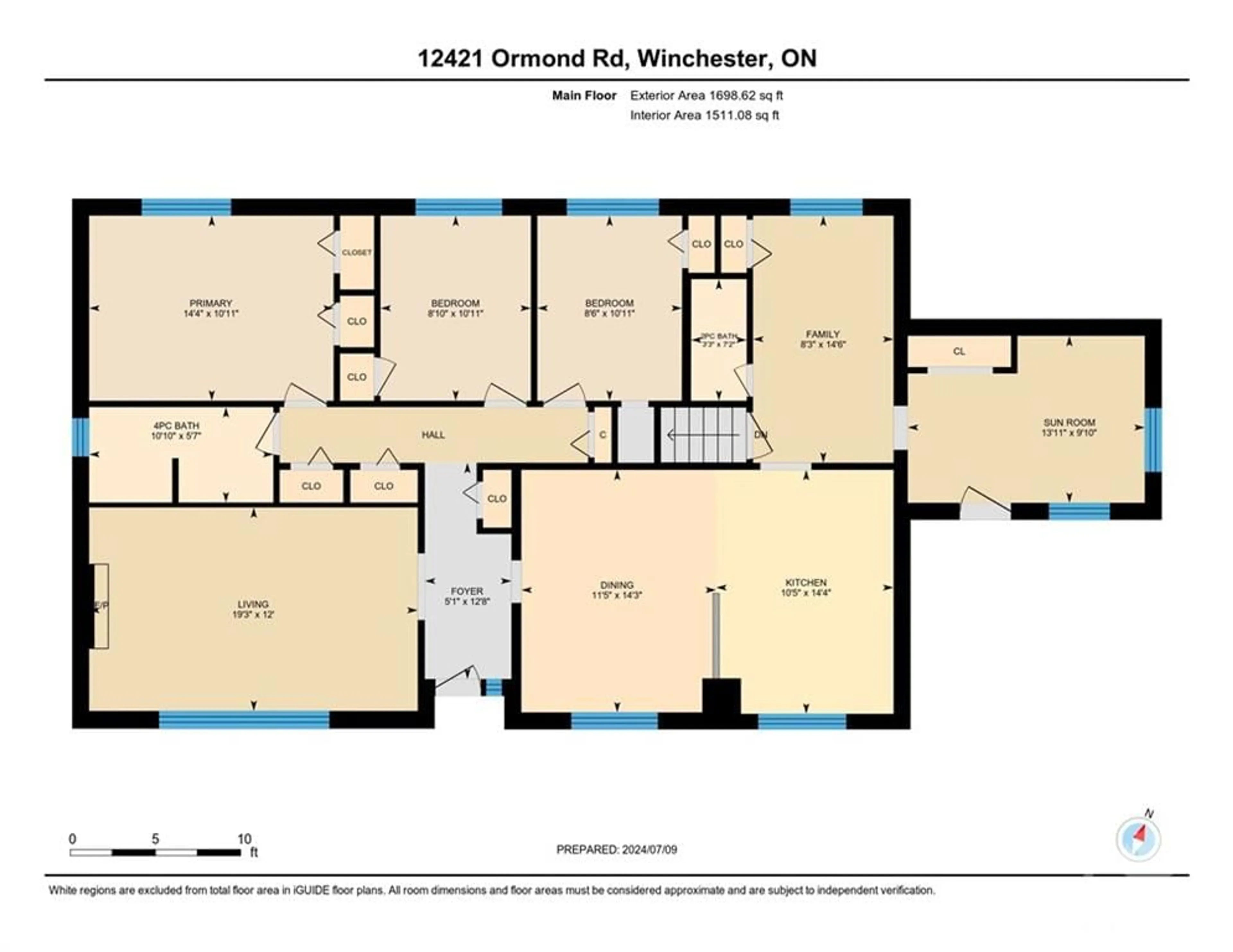 Floor plan for 12421 ORMOND Rd, Winchester Ontario K0C 2K0