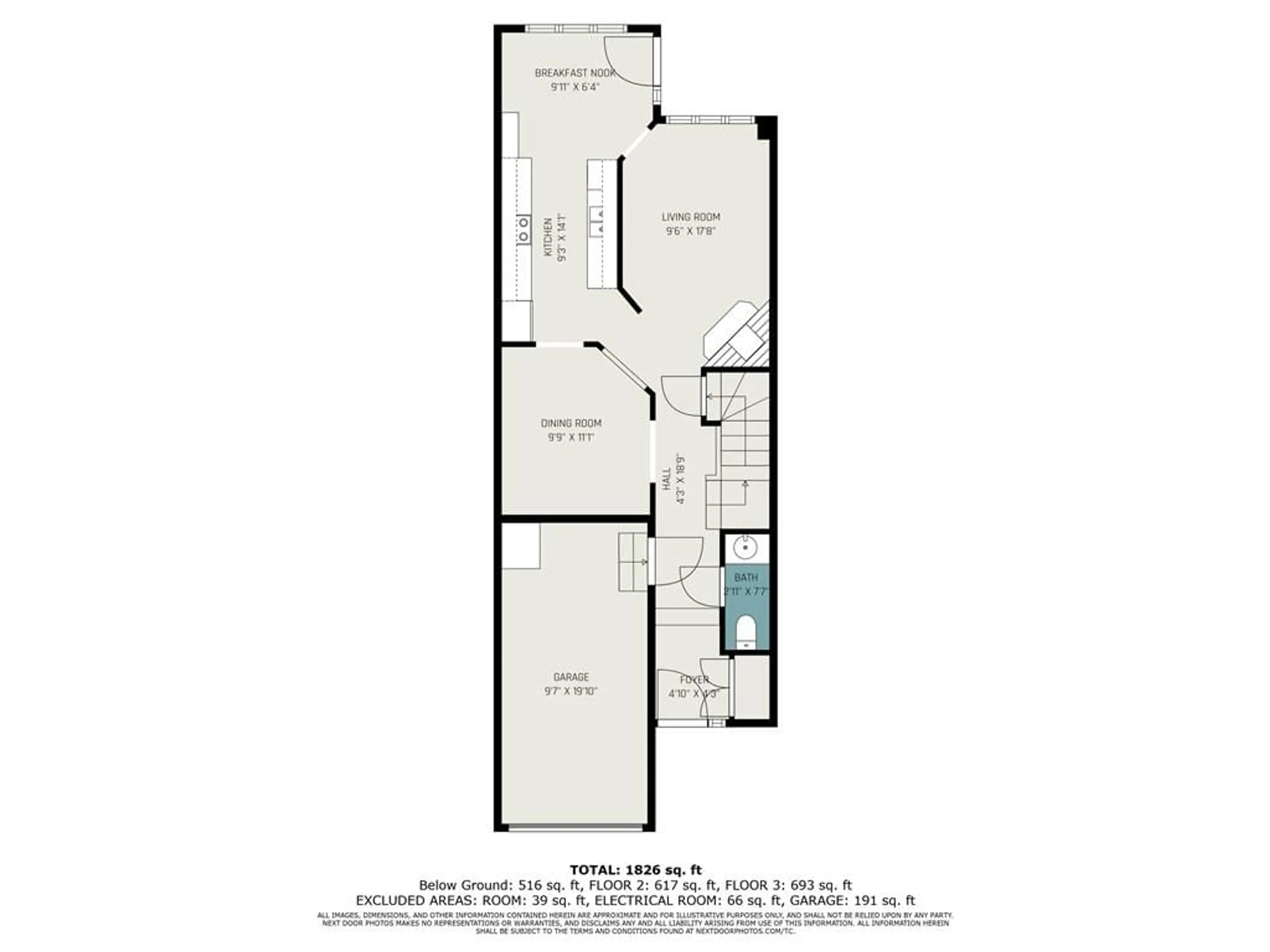 Floor plan for 194 FORESTGLADE Cres, Ottawa Ontario K1G 6A7