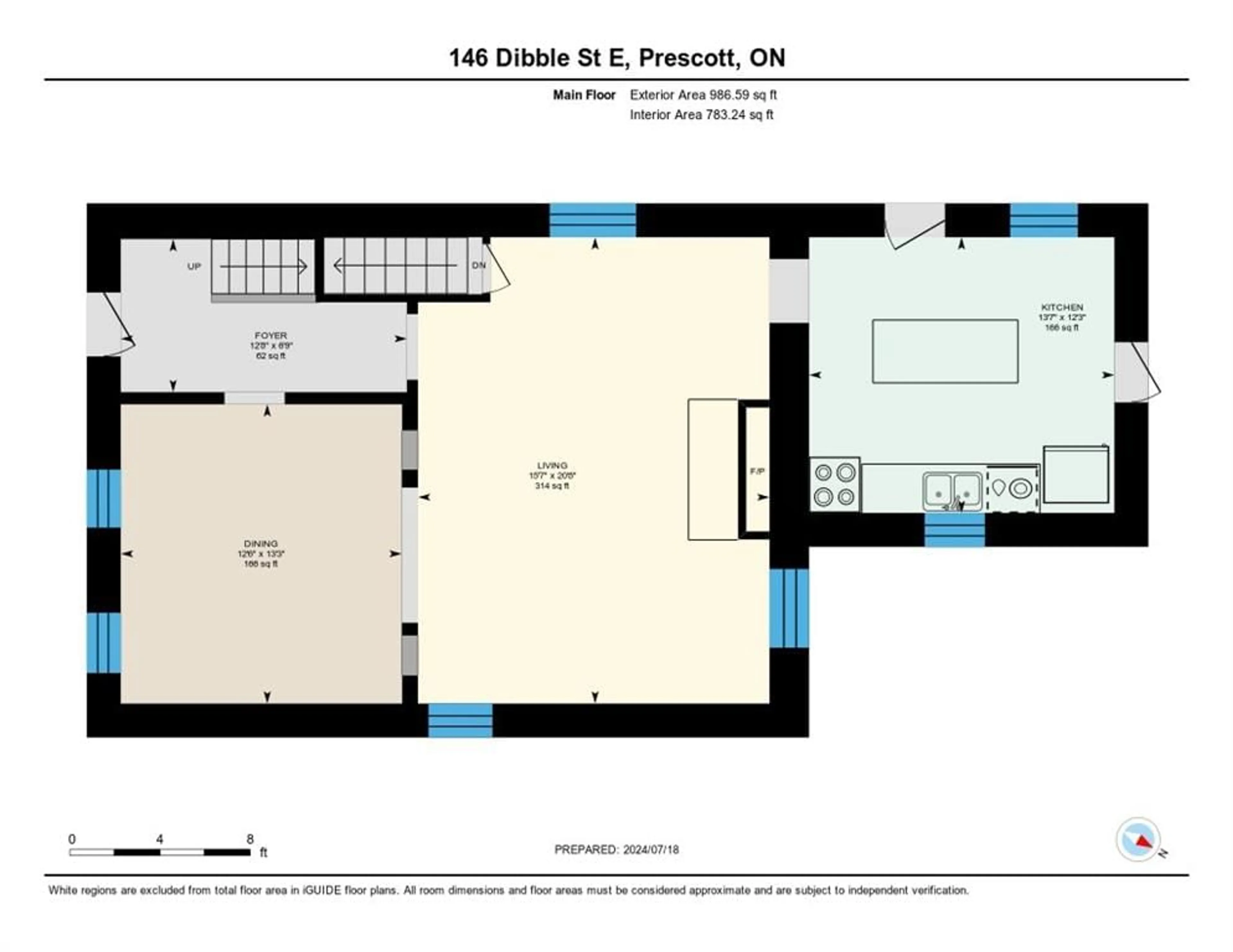 Floor plan for 146 DIBBLE St, Prescott Ontario K0E 1T0