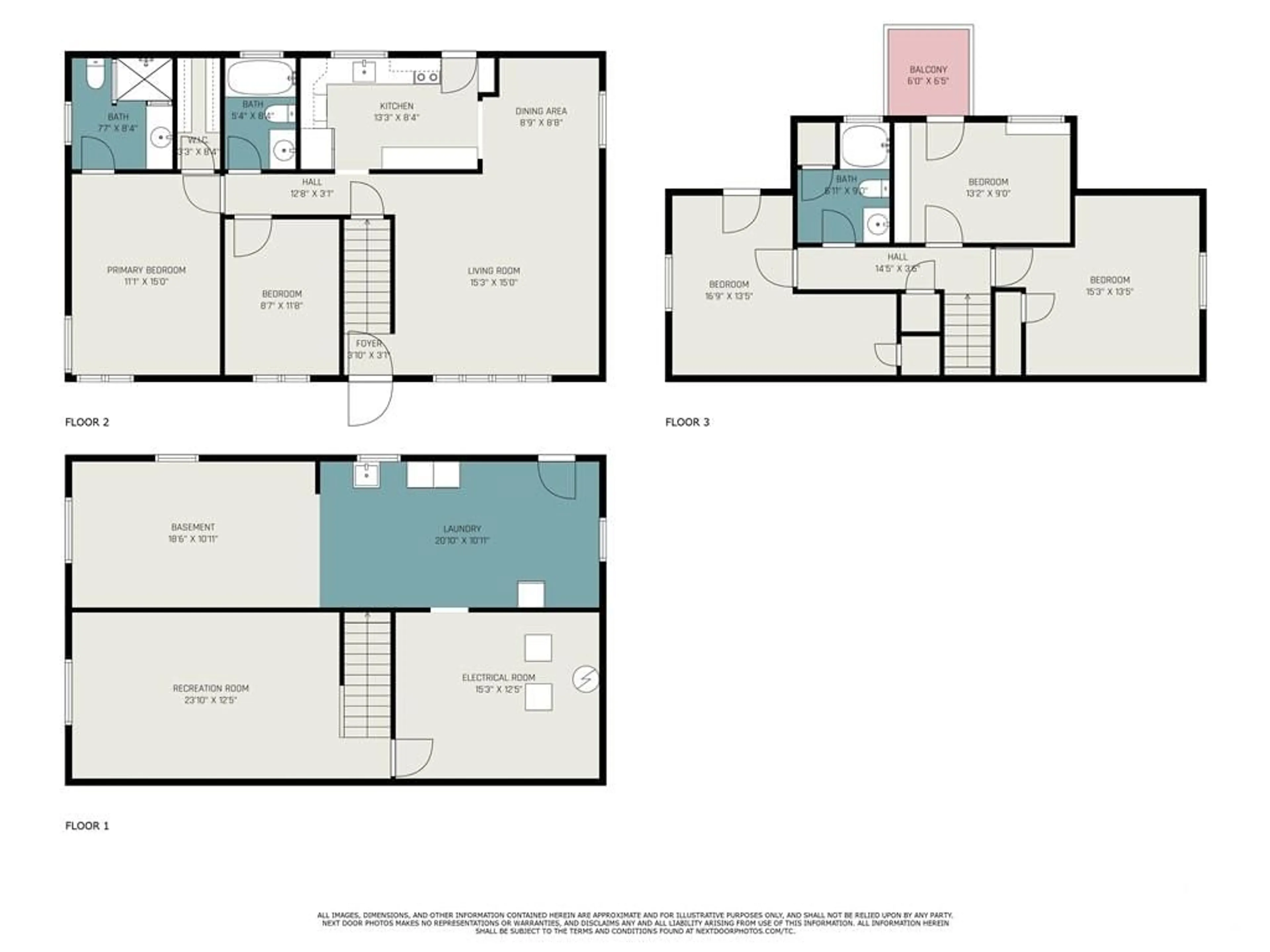 Floor plan for 1737 ROSEBELLA Ave, Ottawa Ontario K1T 1G2