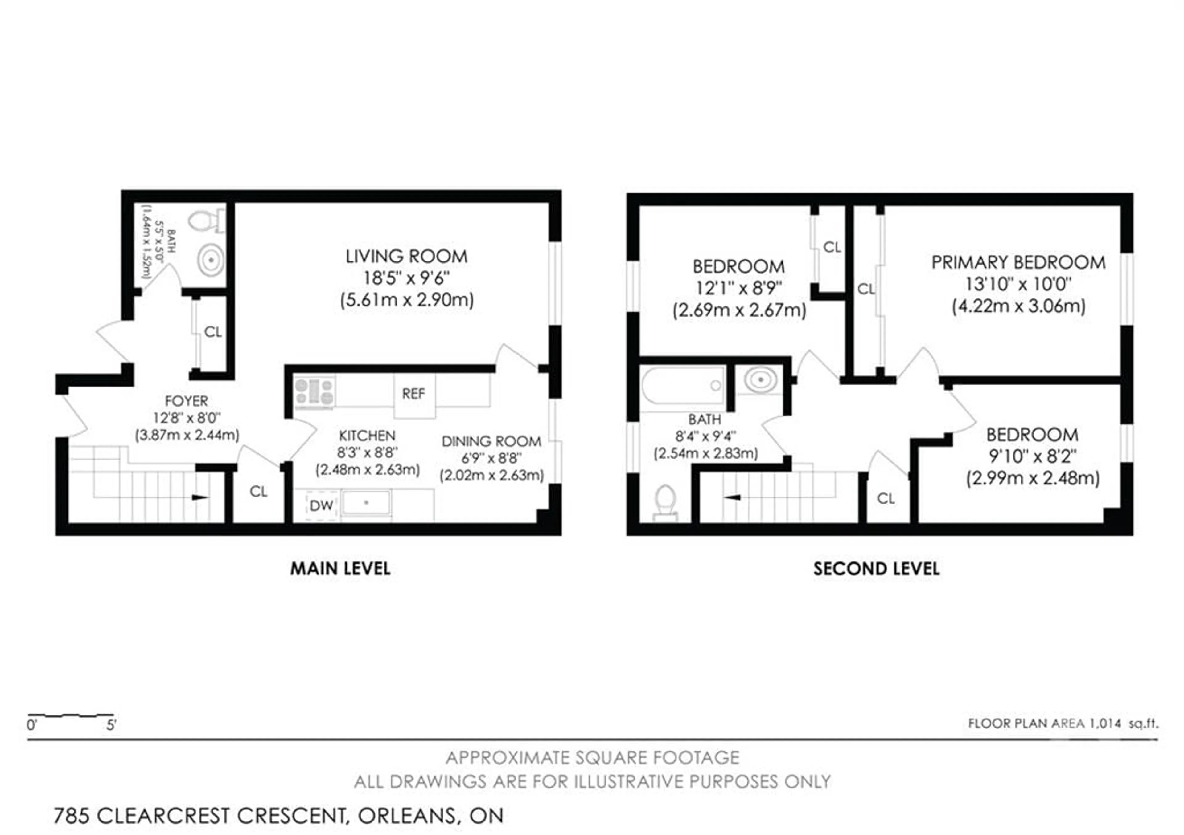 Floor plan for 785 CLEARCREST Cres, Ottawa Ontario K4A 3E8