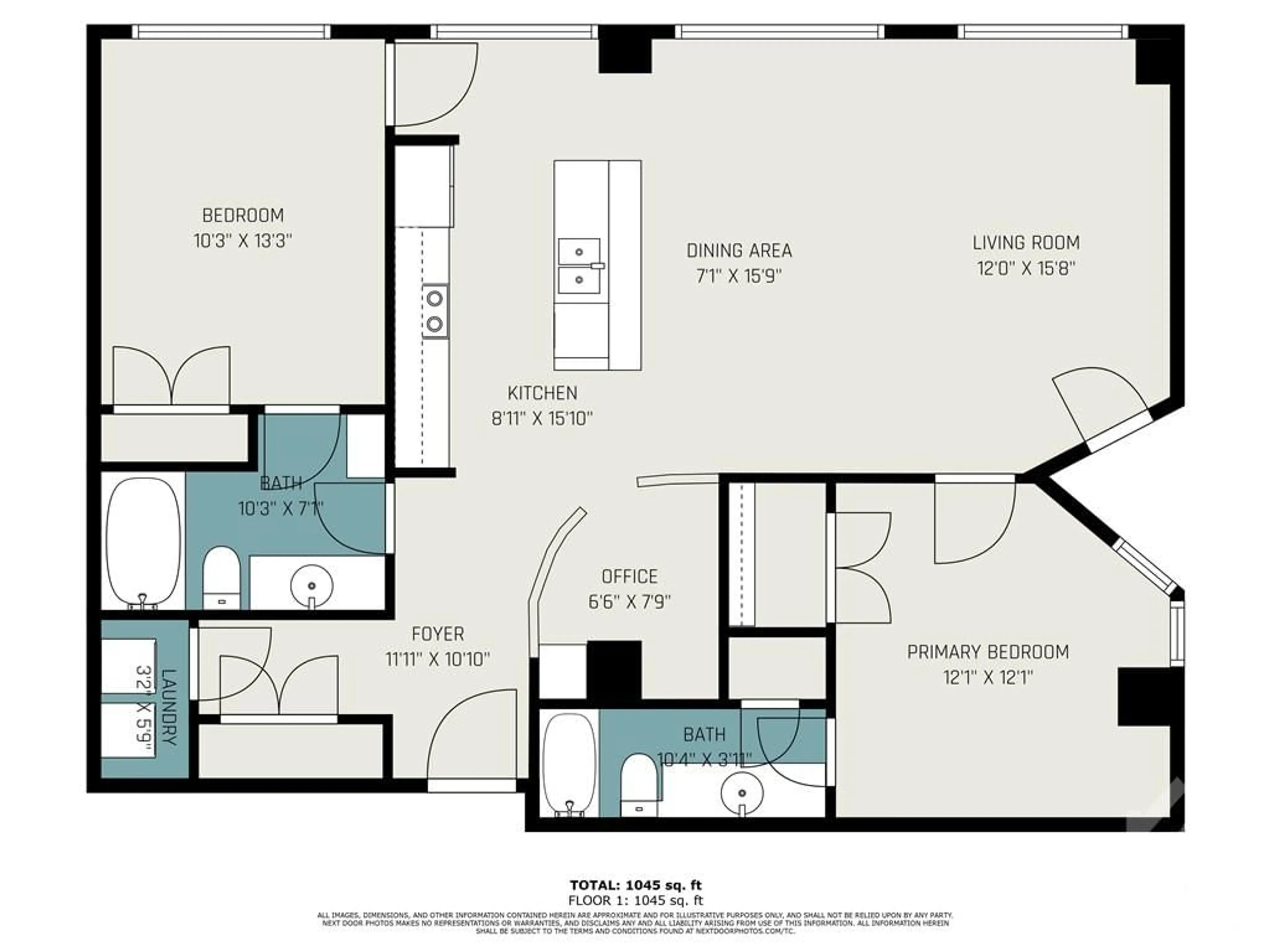 Floor plan for 290 POWELL Ave #205, Ottawa Ontario K1S 5T4