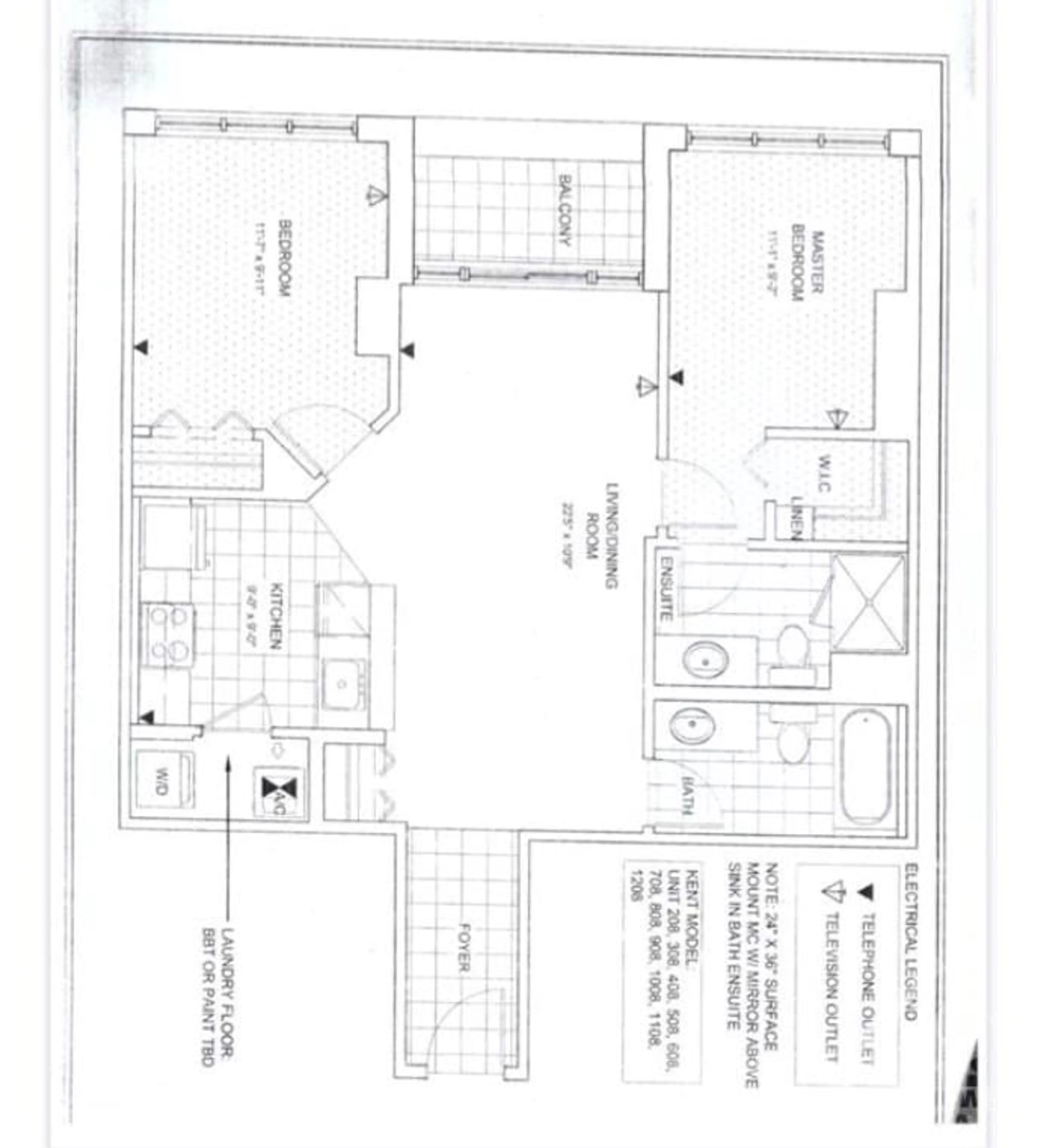 Floor plan for 330 TITAN Pvt #708, Ottawa Ontario K2G 1G3