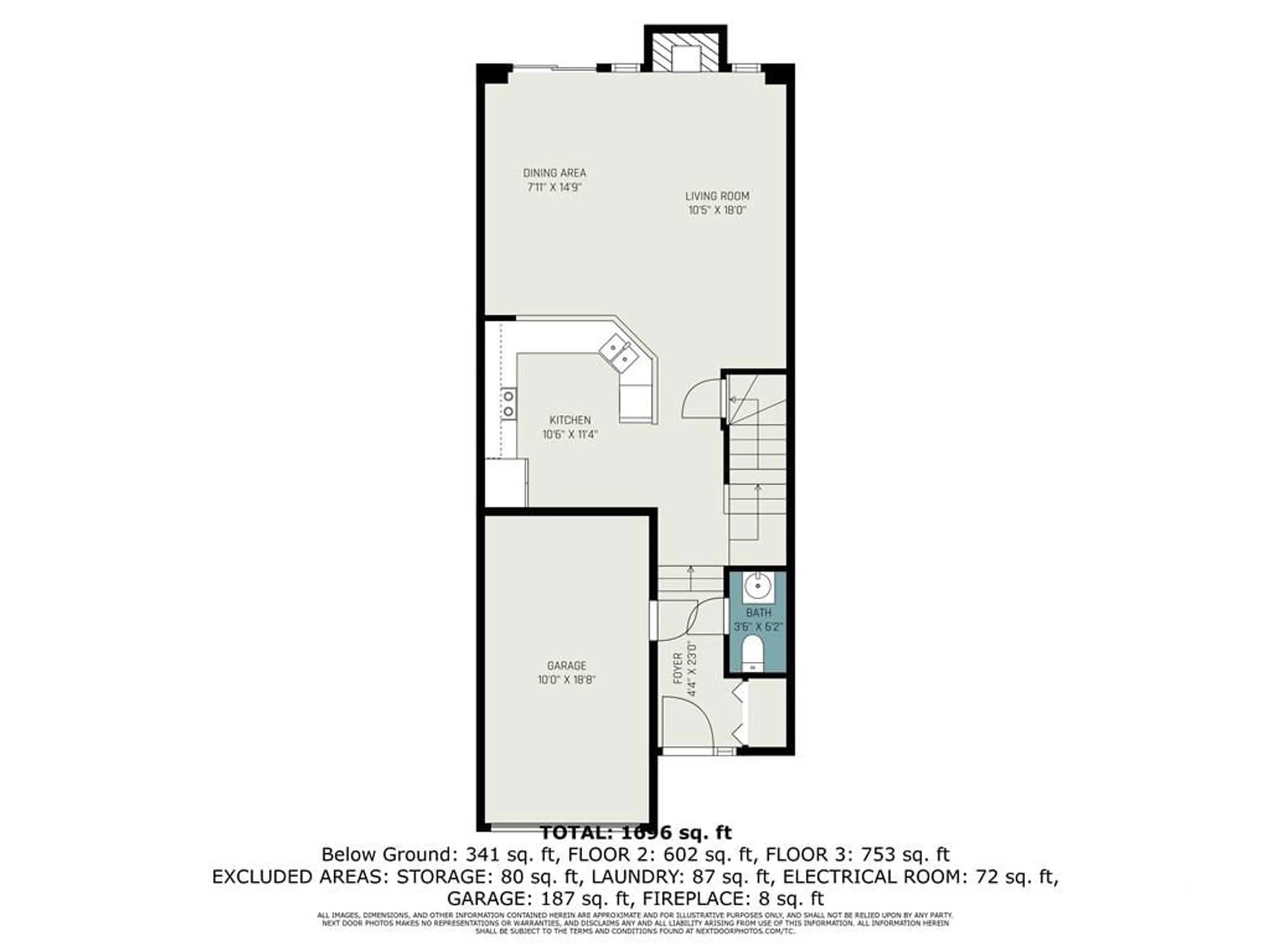 Floor plan for 11 GREAT OAK Pvt, Ottawa Ontario K1G 6P7