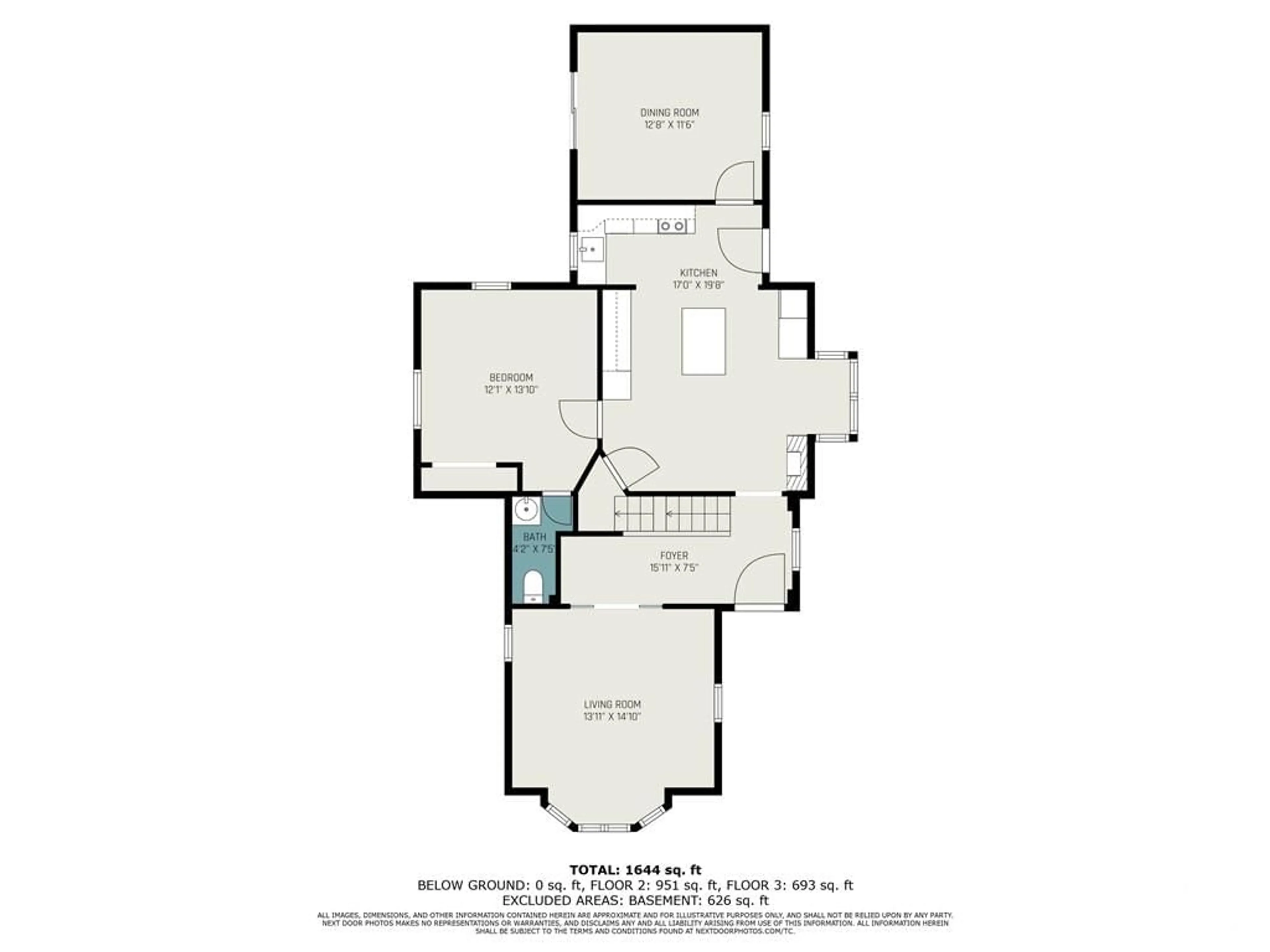 Floor plan for 320 GEORGE St, Prescott Ontario K0E 1T0