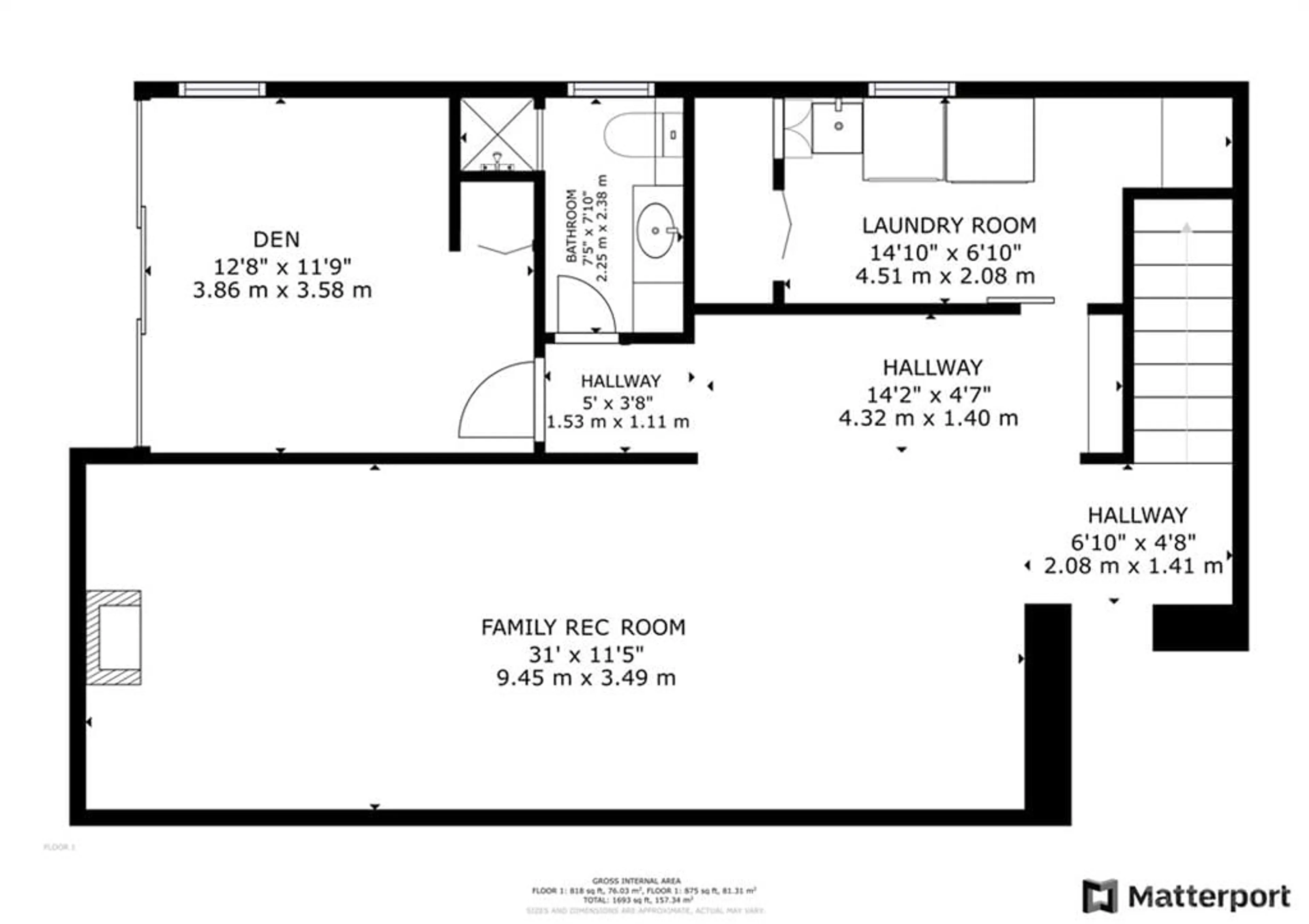 Floor plan for 2325 DEMPSEY Ave, Ottawa Ontario K2C 1M1