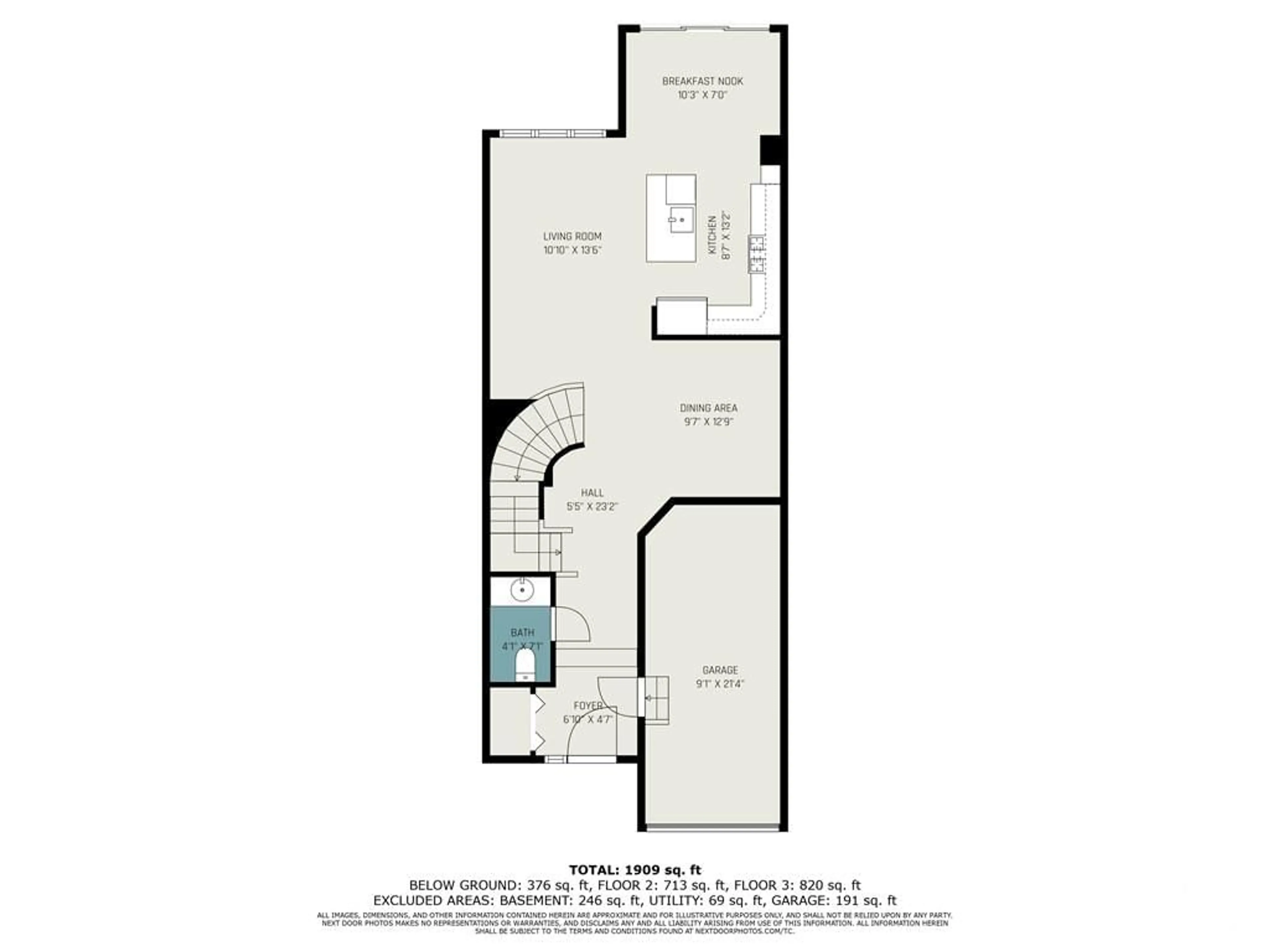 Floor plan for 303 BADGELEY Ave, Ottawa Ontario K2T 0A6