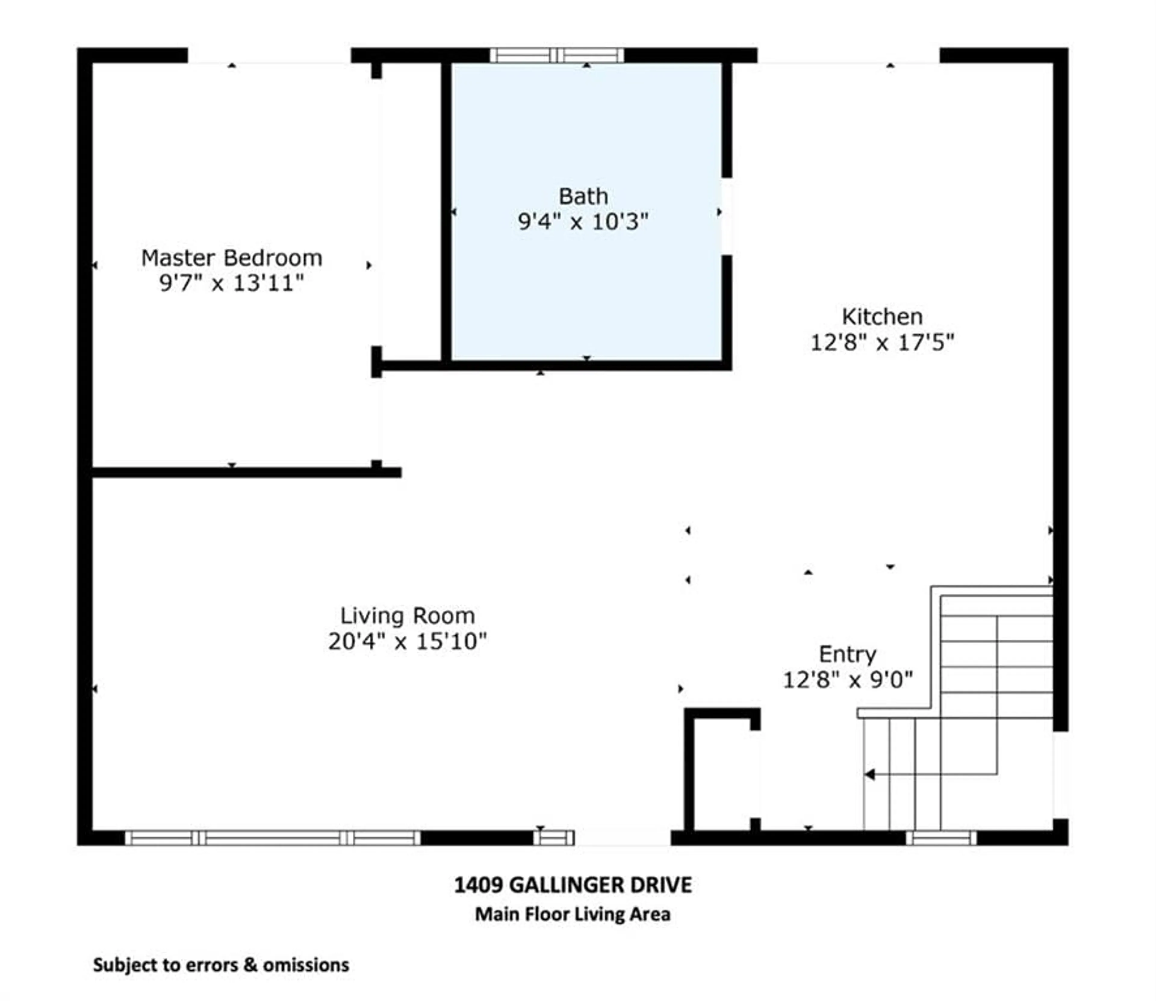 Floor plan for 1409 GALLINGER Ave, Cornwall Ontario K6J 4T7