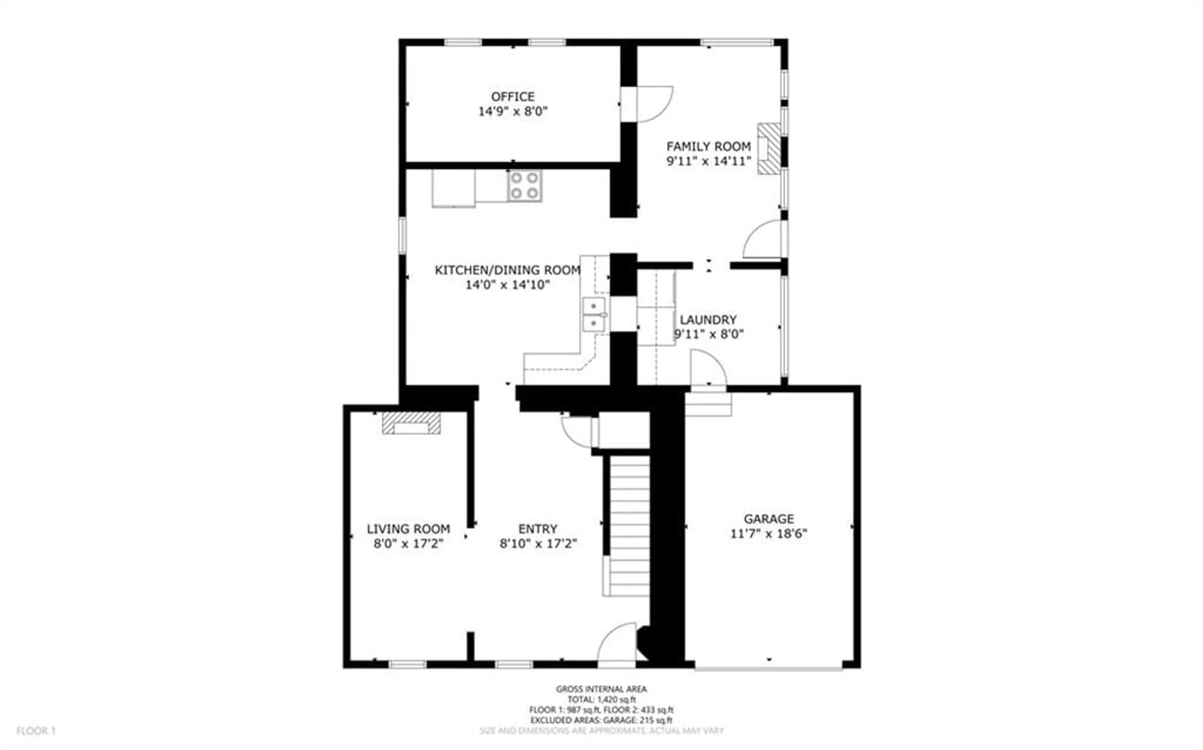 Floor plan for 174 JAMES St, Prescott Ontario K0E 1T0