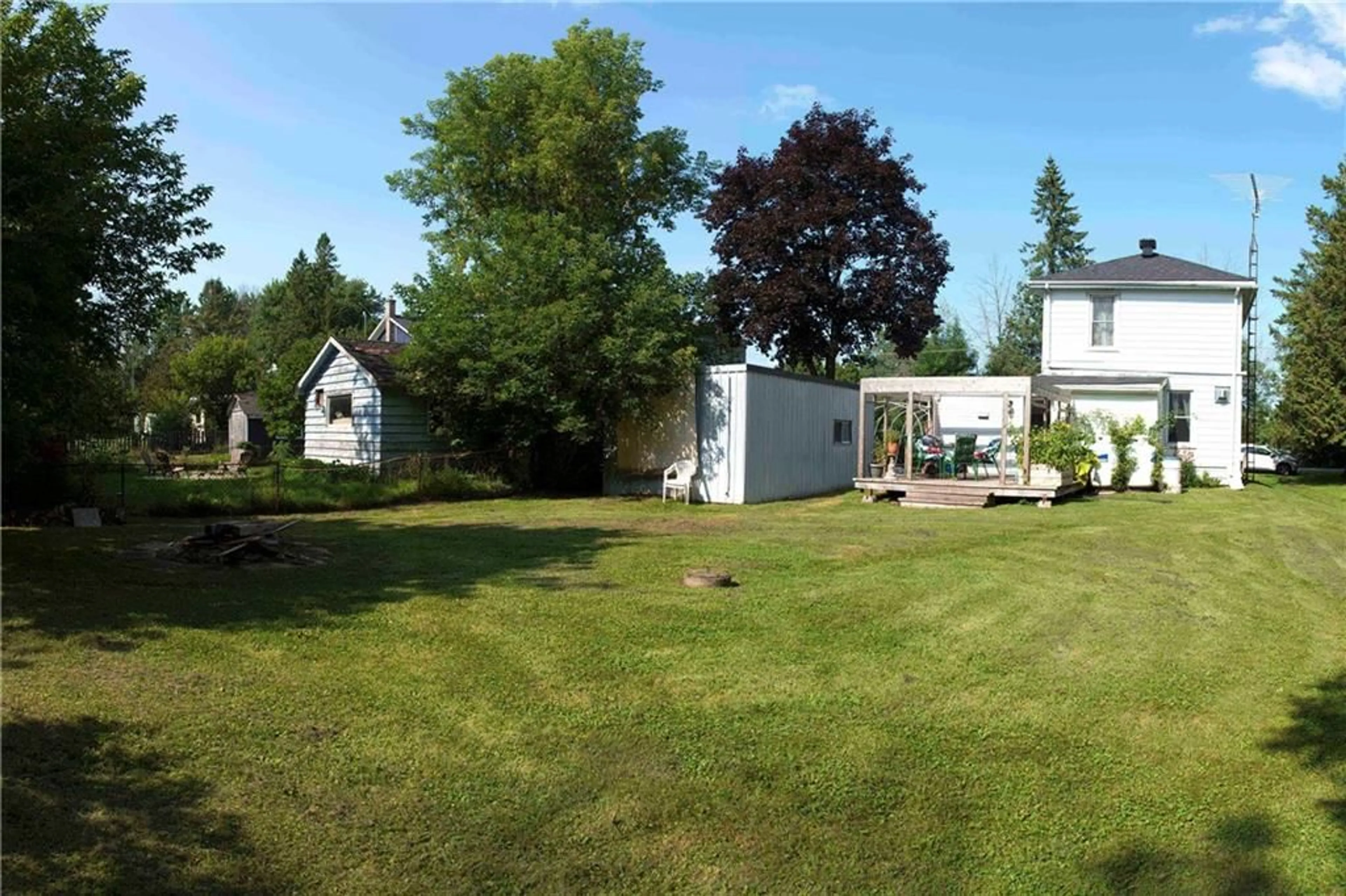 Frontside or backside of a home, the fenced backyard for 3758 KENNEDY Ave, Apple Hill Ontario K0C 1B0