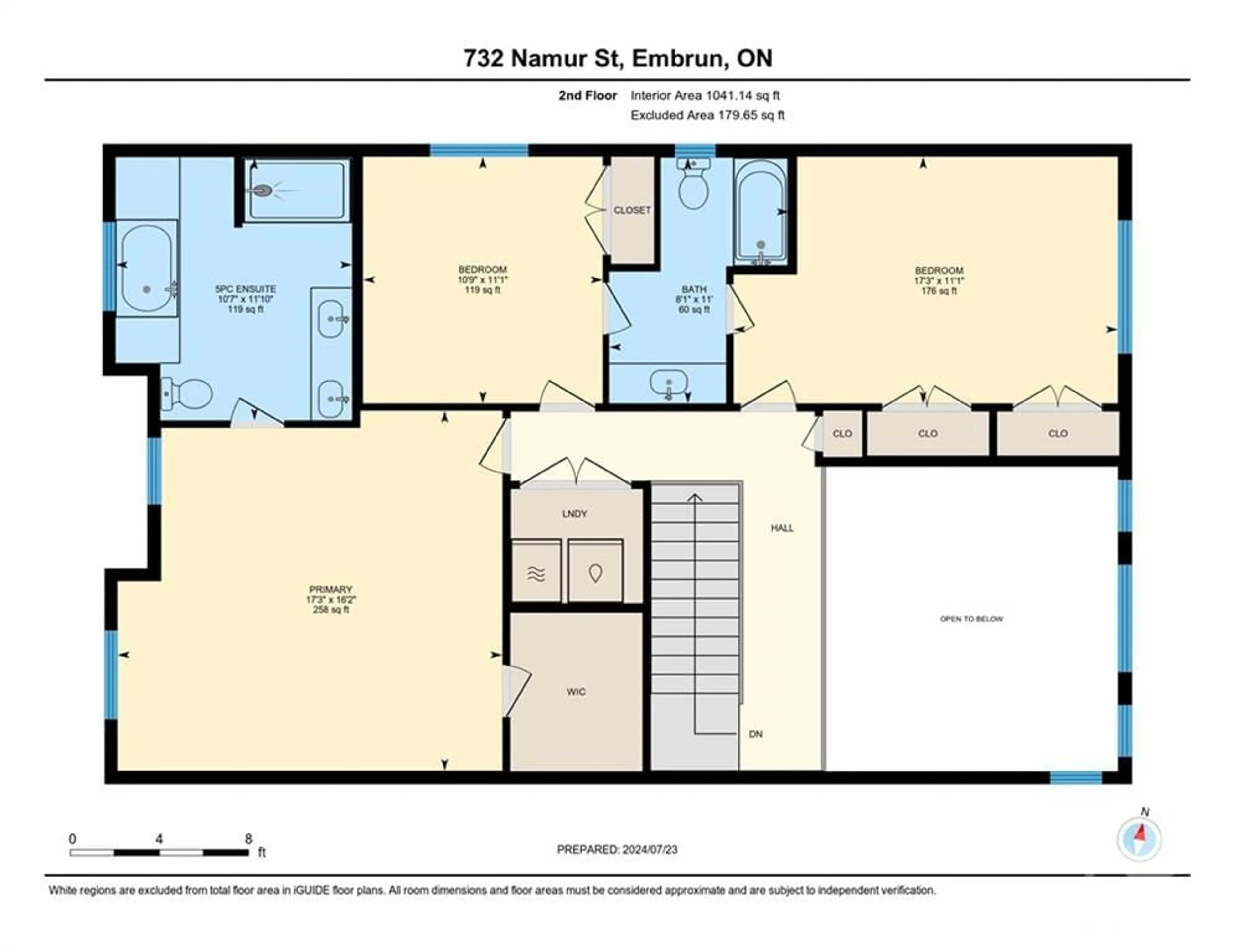Floor plan for 732 NAMUR St, Embrun Ontario K0A 1W0