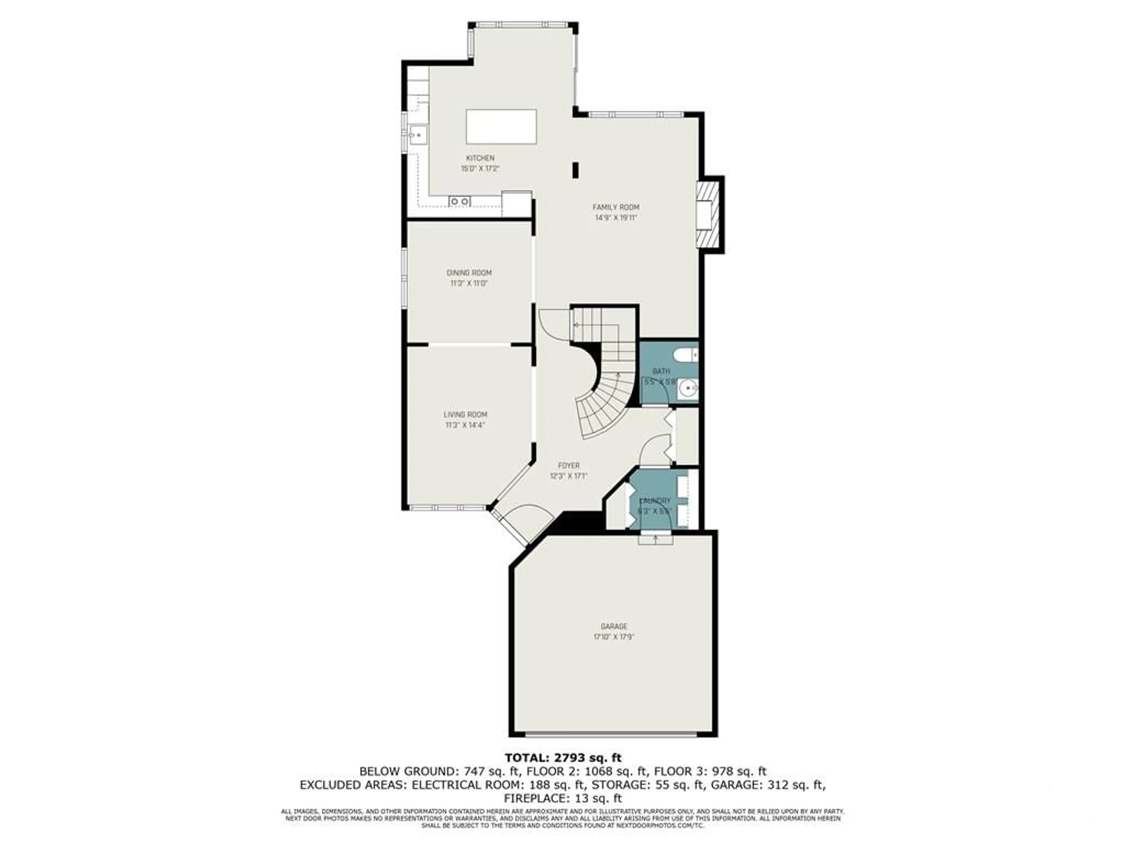 Floor plan for 23 BURNTWOOD Ave, Ottawa Ontario K2J 4P4