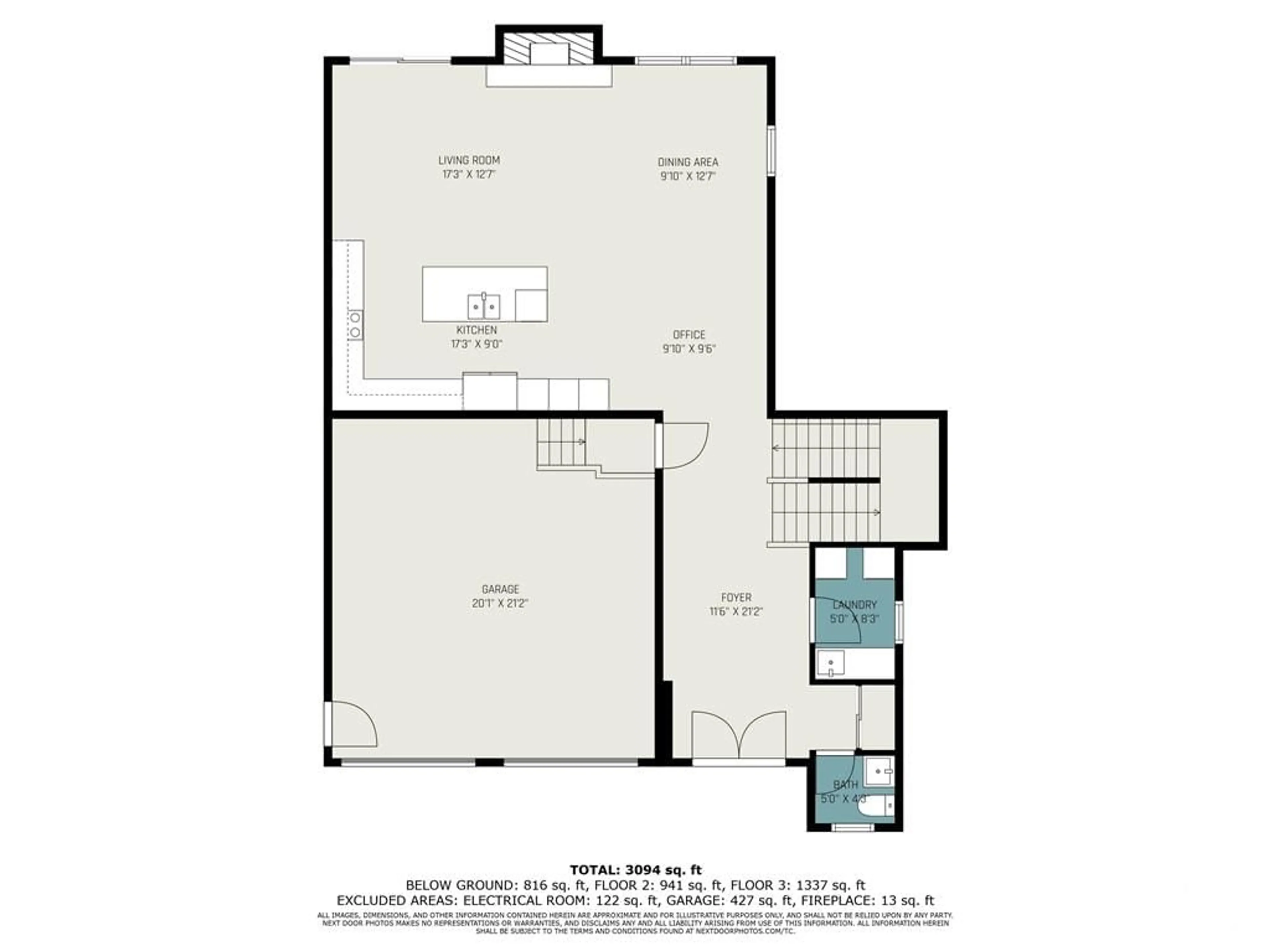 Floor plan for 1070 DOCTEUR CORBEIL Blvd, Rockland Ontario K4K 0E9