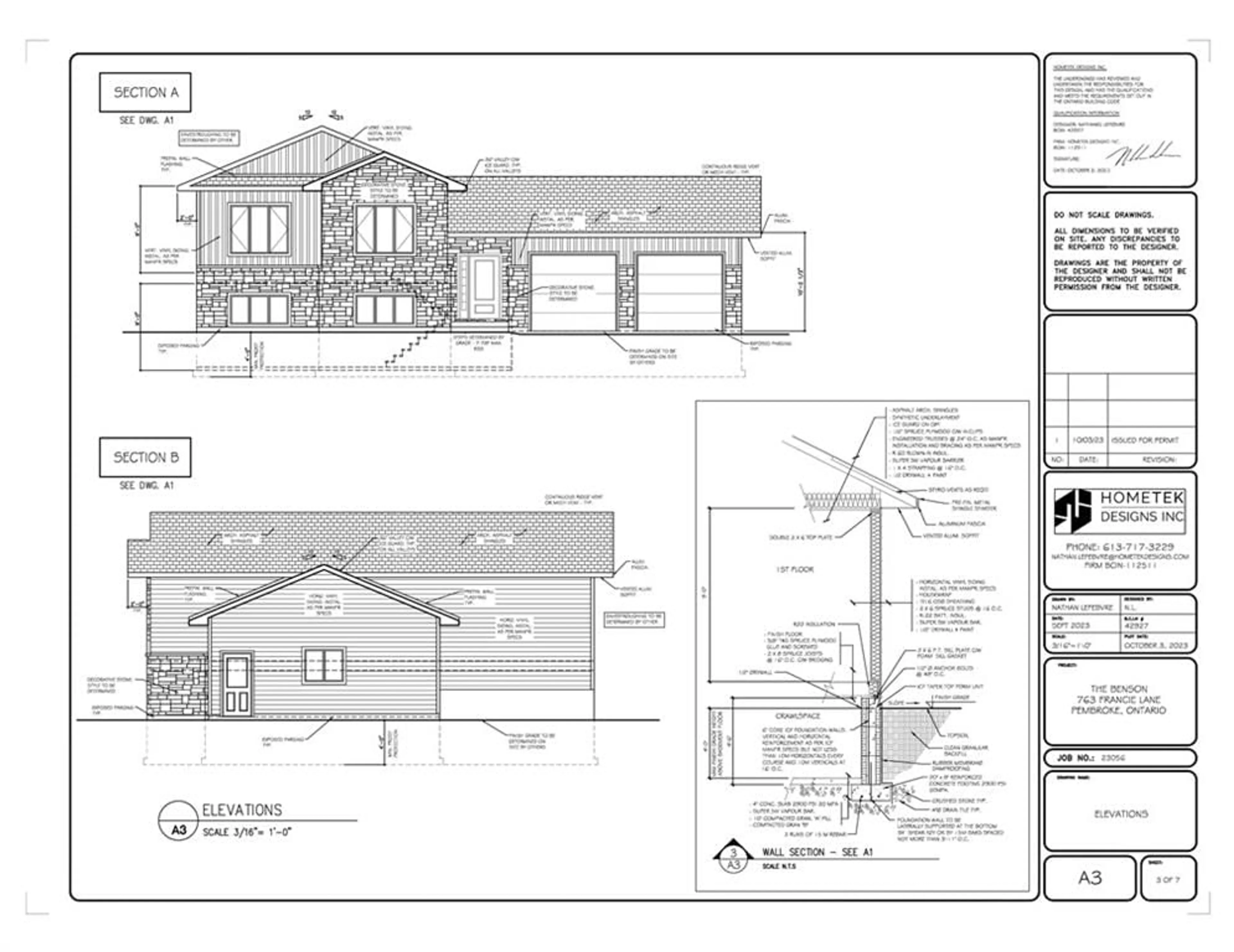 Frontside or backside of a home for 555 FOREST PARK Rd, Pembroke Ontario K8A 6W2