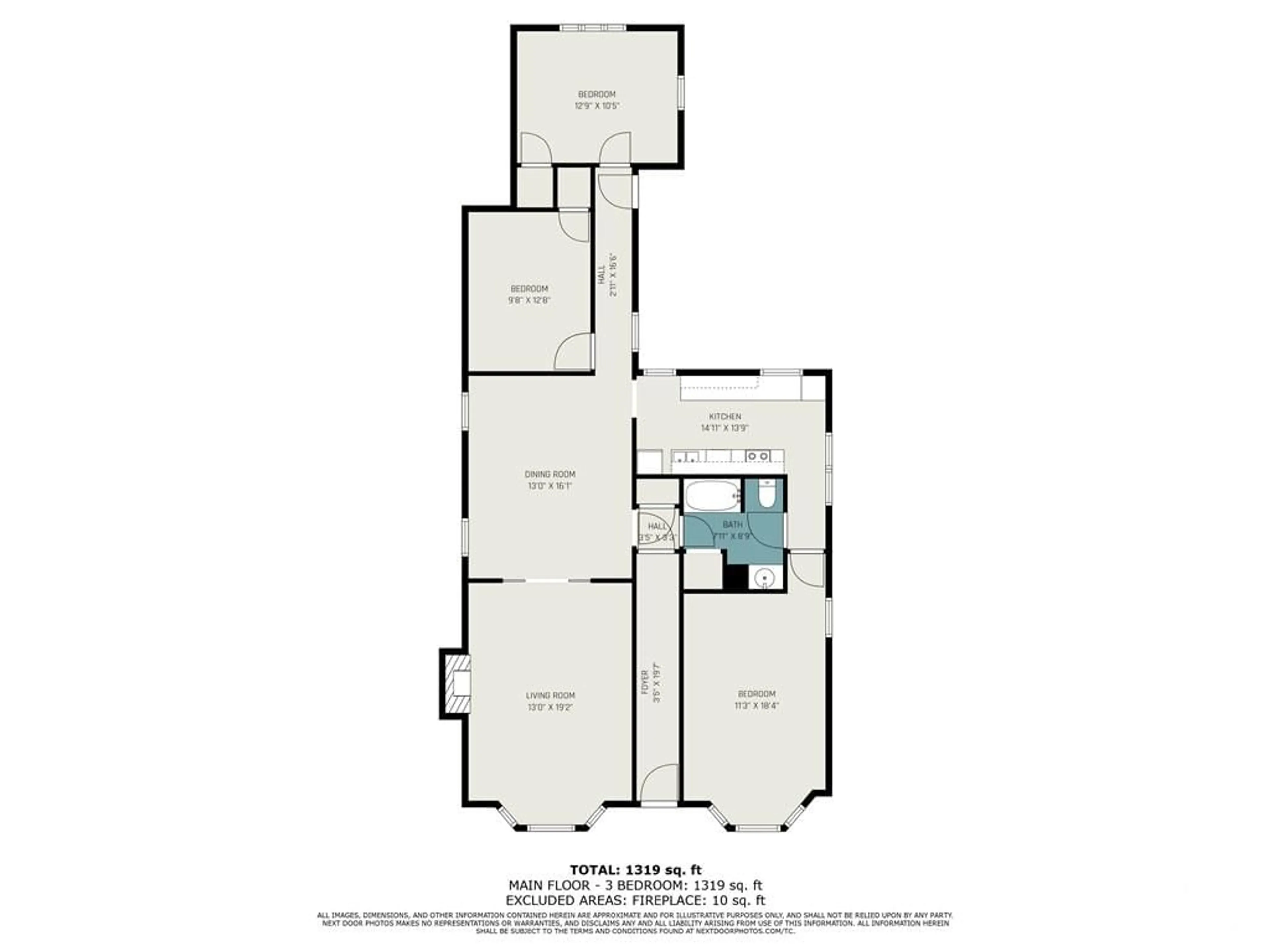 Floor plan for 43 DELAWARE Ave, Ottawa Ontario K2P 0Z2