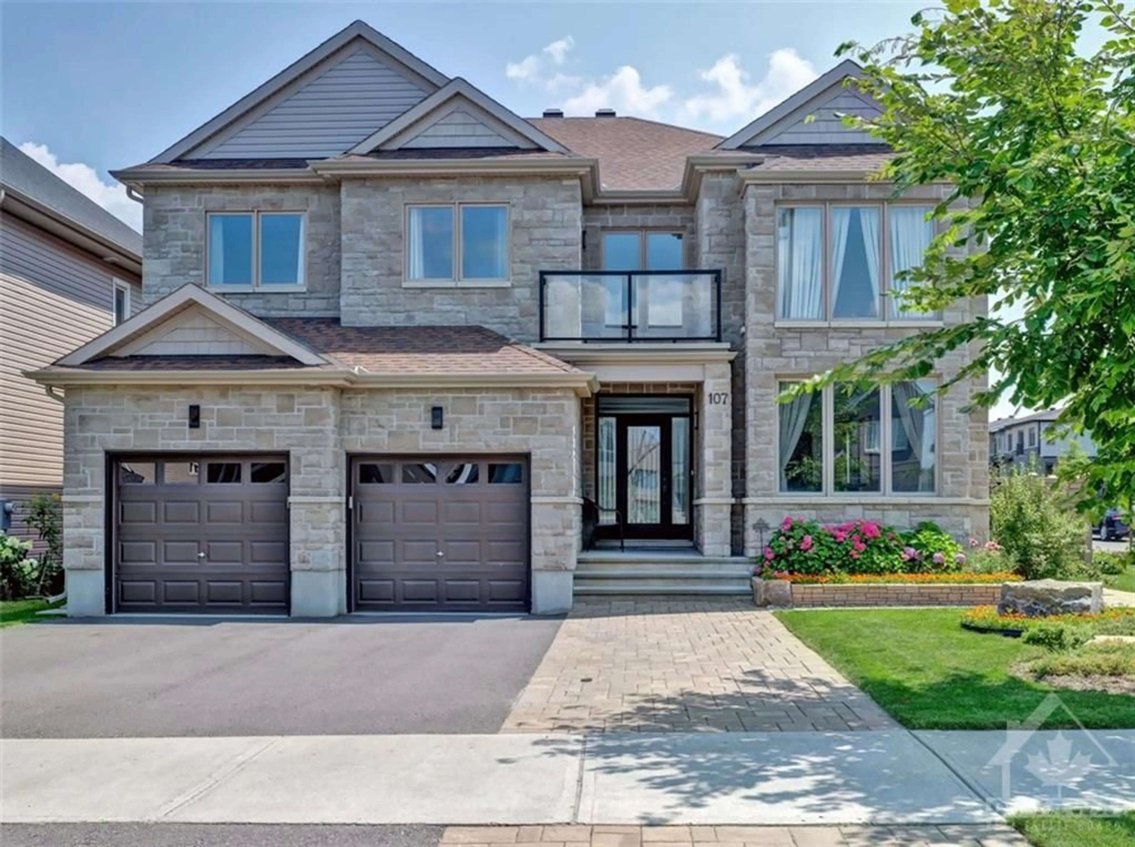 Home with brick exterior material for 107 DUN SKIPPER Dr, Ottawa Ontario K1X 0G1