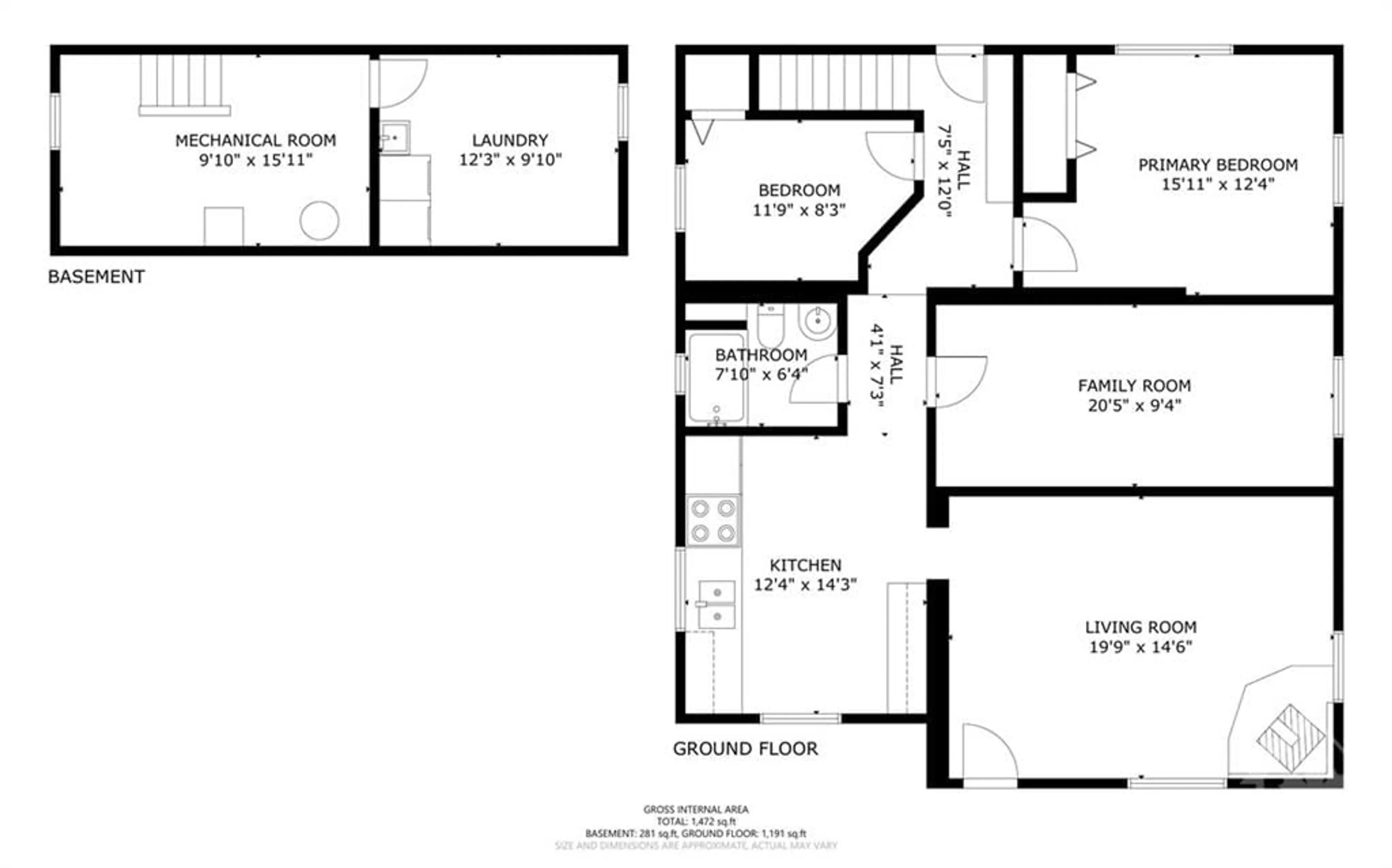 Floor plan for 182 DALLAIRE St #14, Rockland Ontario K4K 1K7