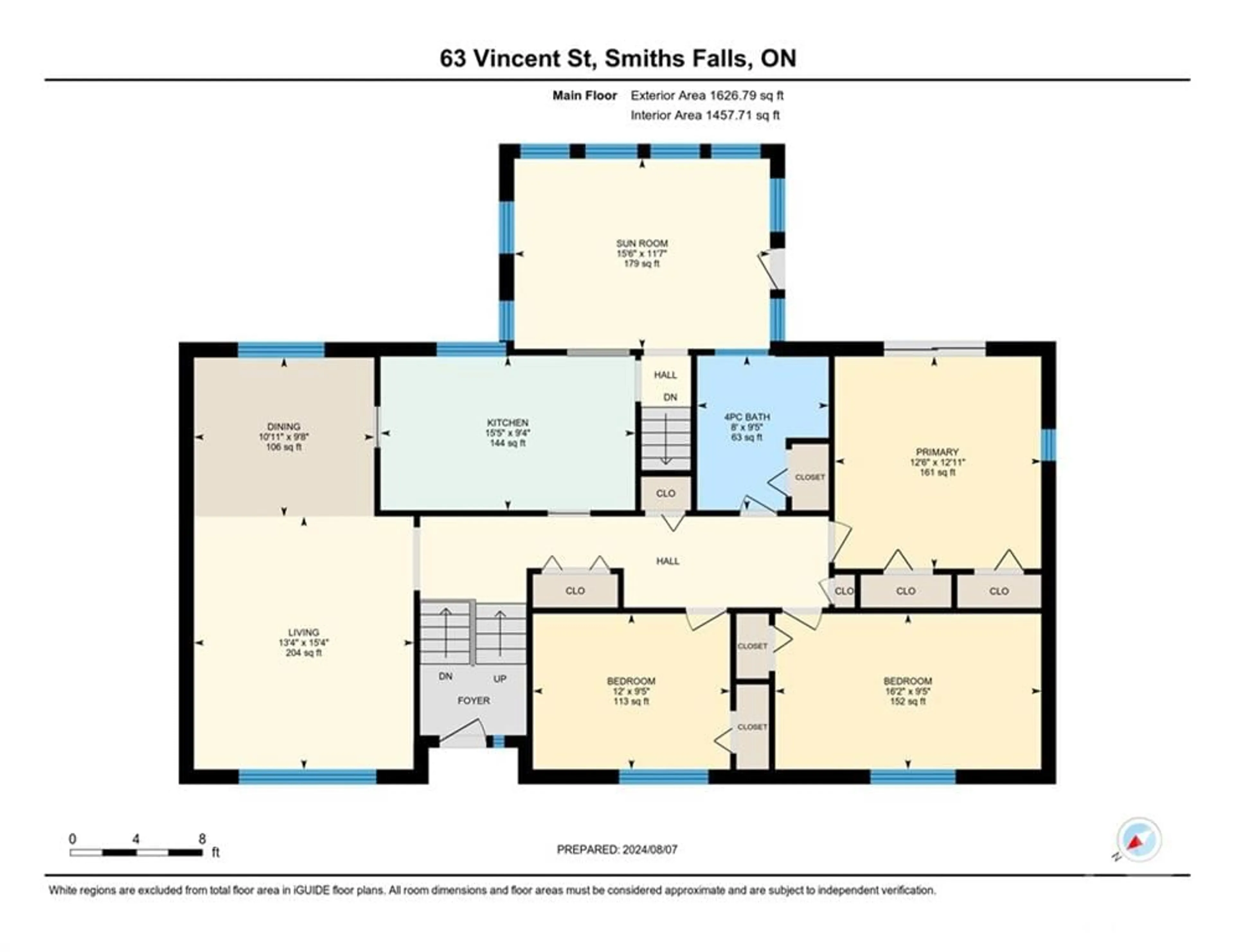 Floor plan for 63 VINCENT St, Smiths Falls Ontario K7A 4W2