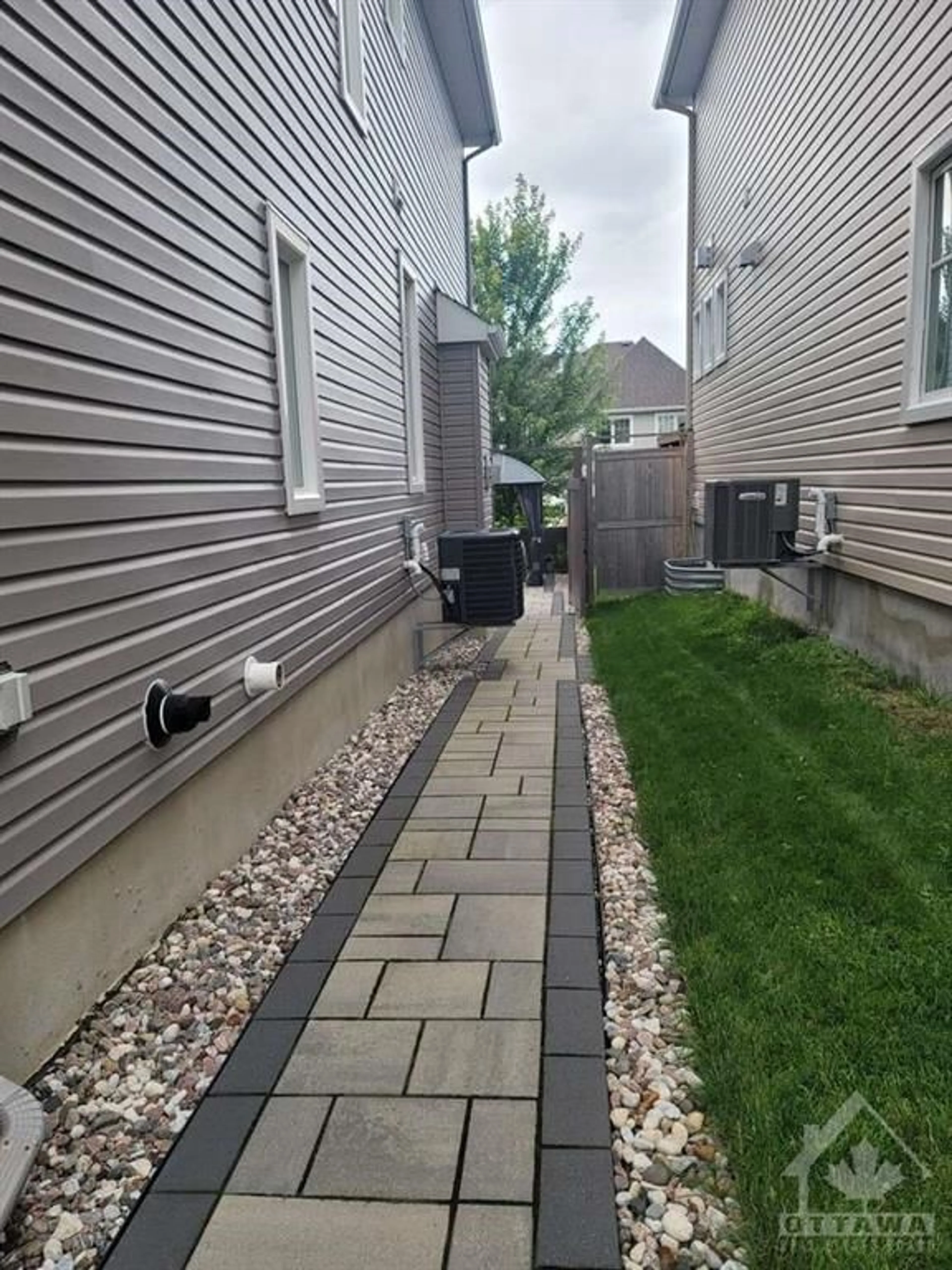 Patio, the fenced backyard for 632 CARTOGRAPHE St, Orleans Ontario K4A 1B6